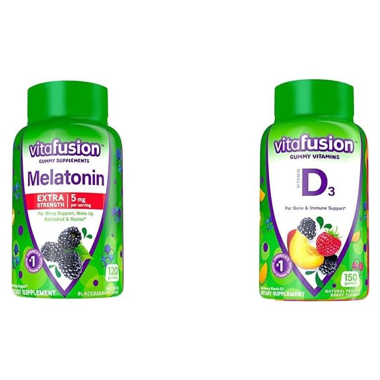 Vitafusion Gomas de Melatonina 5mg y Vitamina D3 50mcg 150 gomas