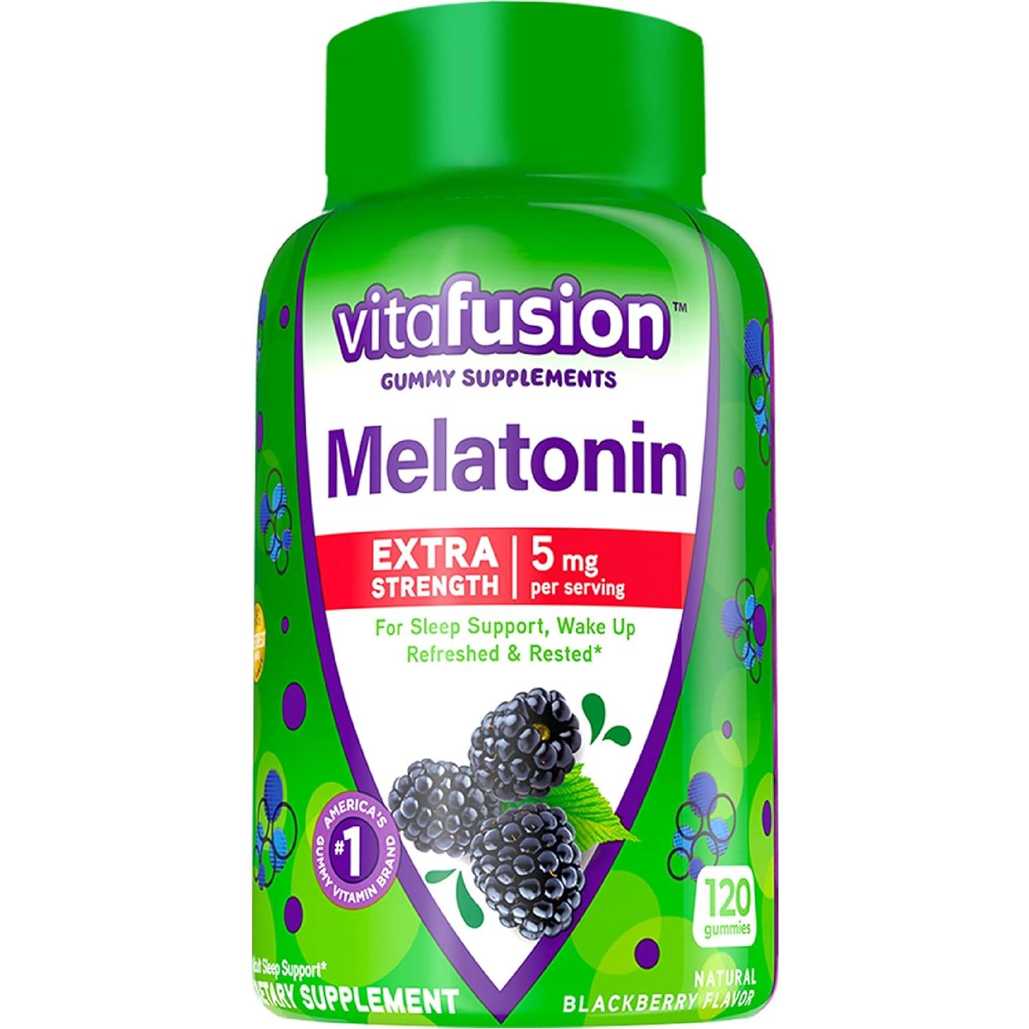 Vitafusion Gomas de Melatonina 5mg y Vitamina D3 50mcg 150 gomas