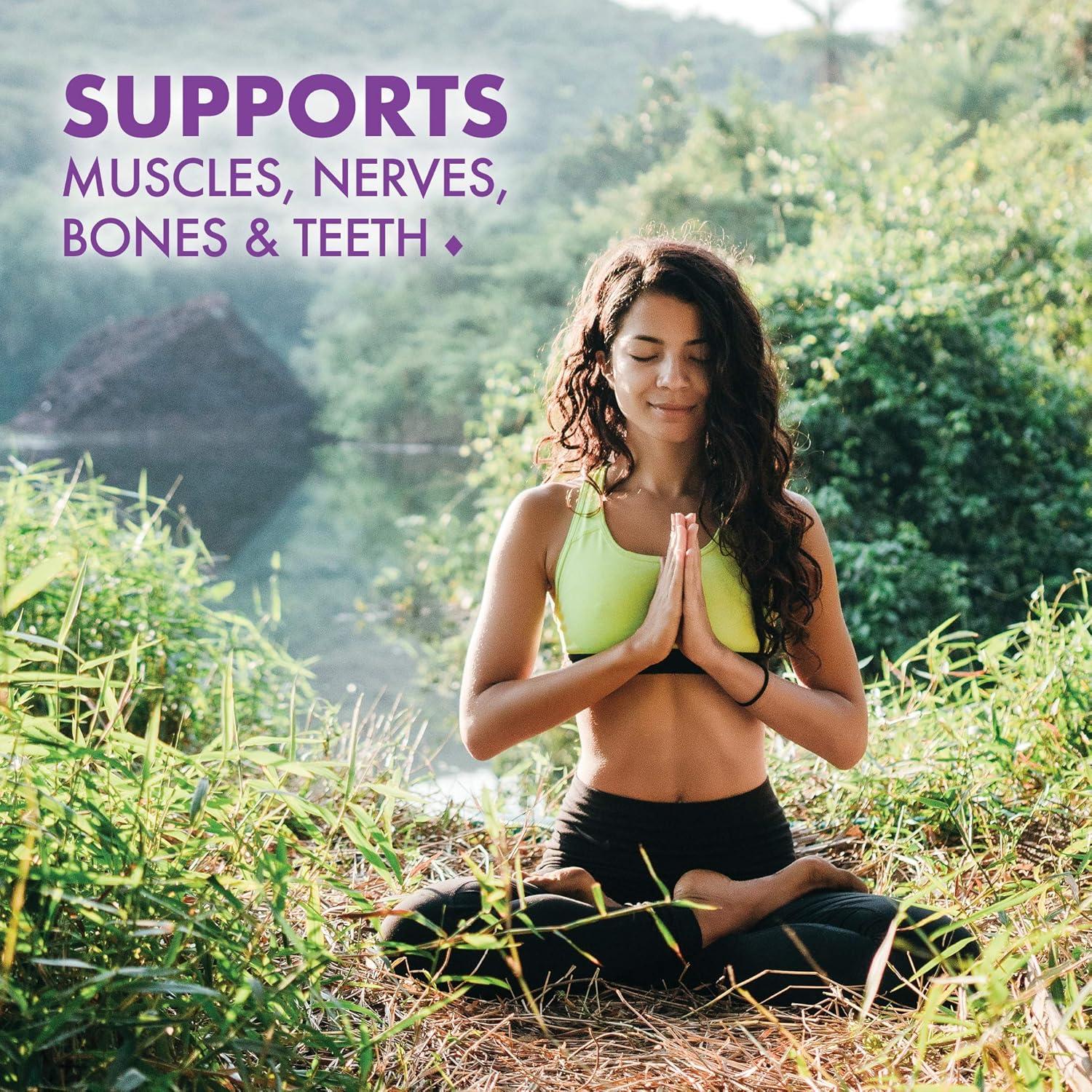 Suplemento de Calcio y Magnesio Bluebonnet 90 Tabletas Vainilla