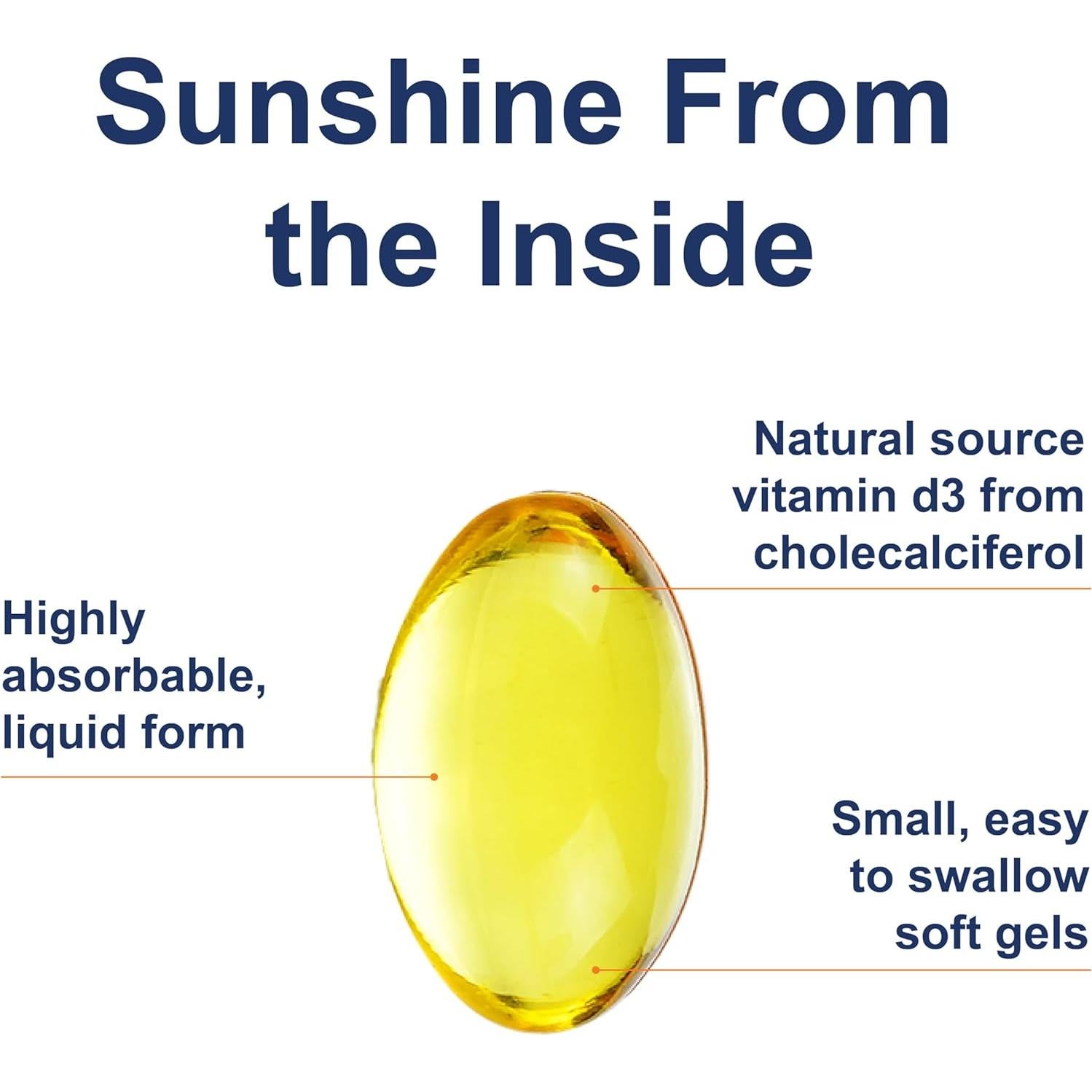 Carlson Vitamina D3 5000 UI 360 Cápsulas Blandas Salud Ósea