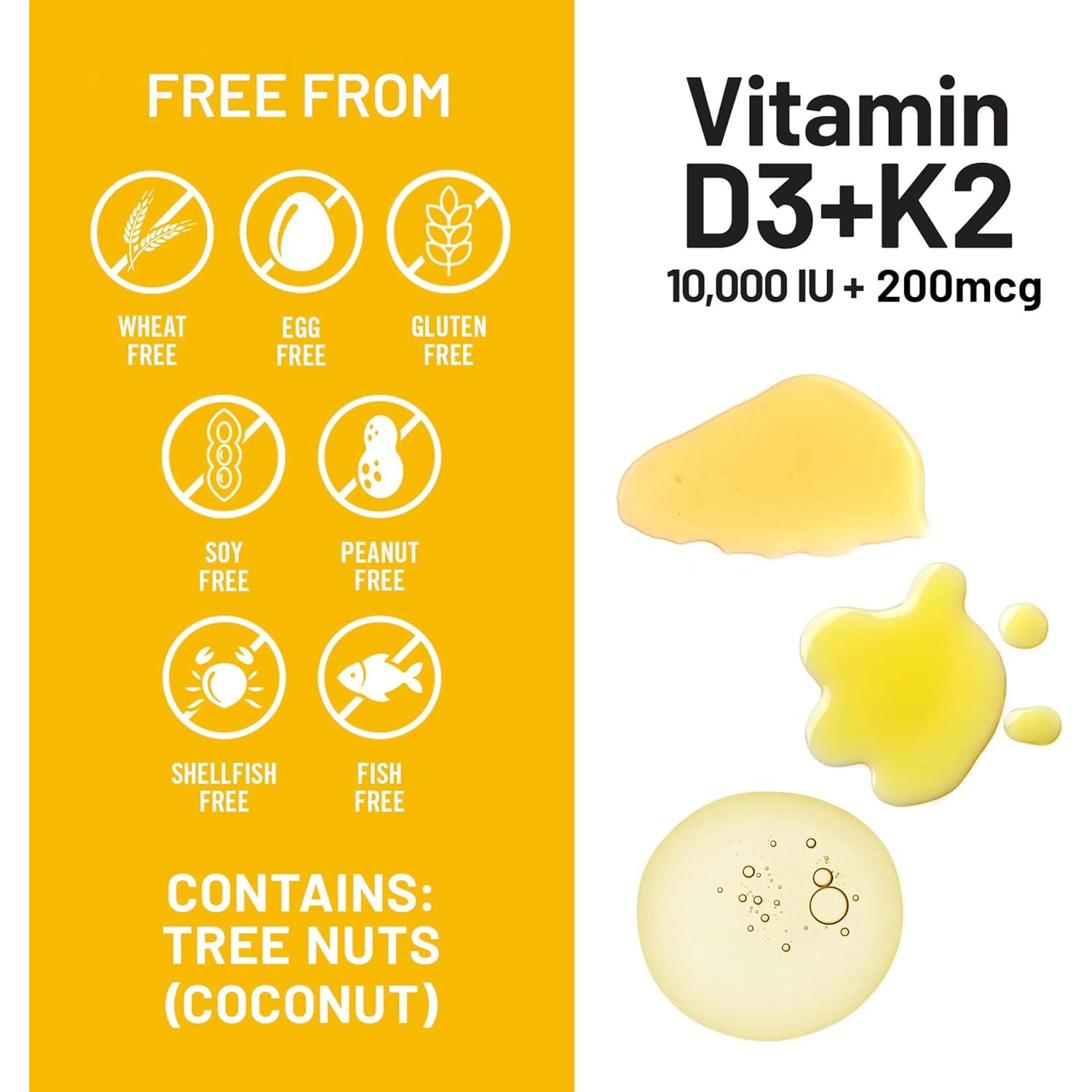 NatureWise Vitamina D3 Vegana 10000UI + K2 200mcg - 30 Gelatinas