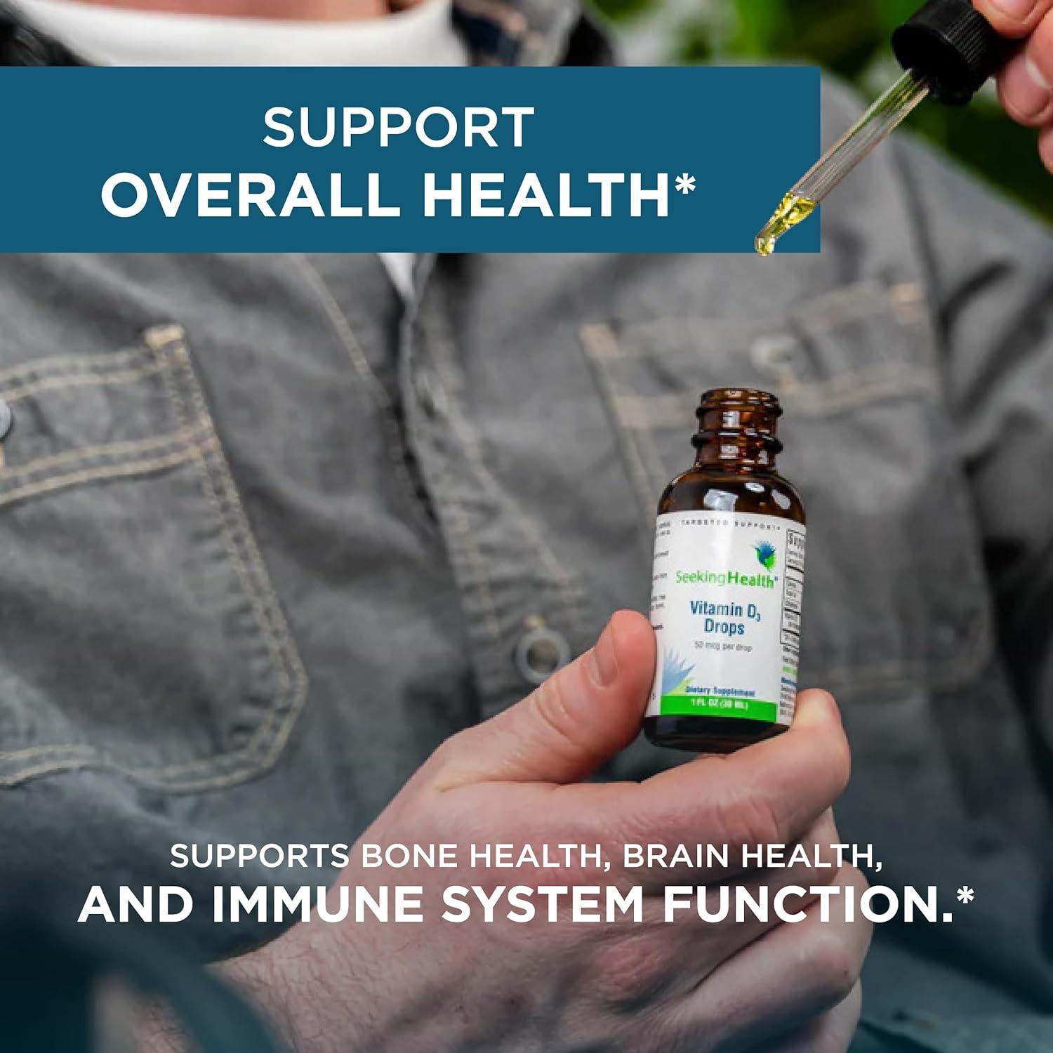 Gotas de Vitamina D3 Seeking Health 2000 UI 30 ml Suplemento