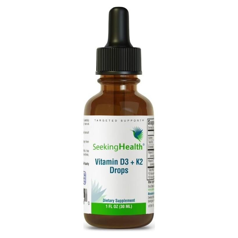 Gotas de Vitamina D3 + K2 Seeking Health 12.5 mcg D3 50 mcg K2