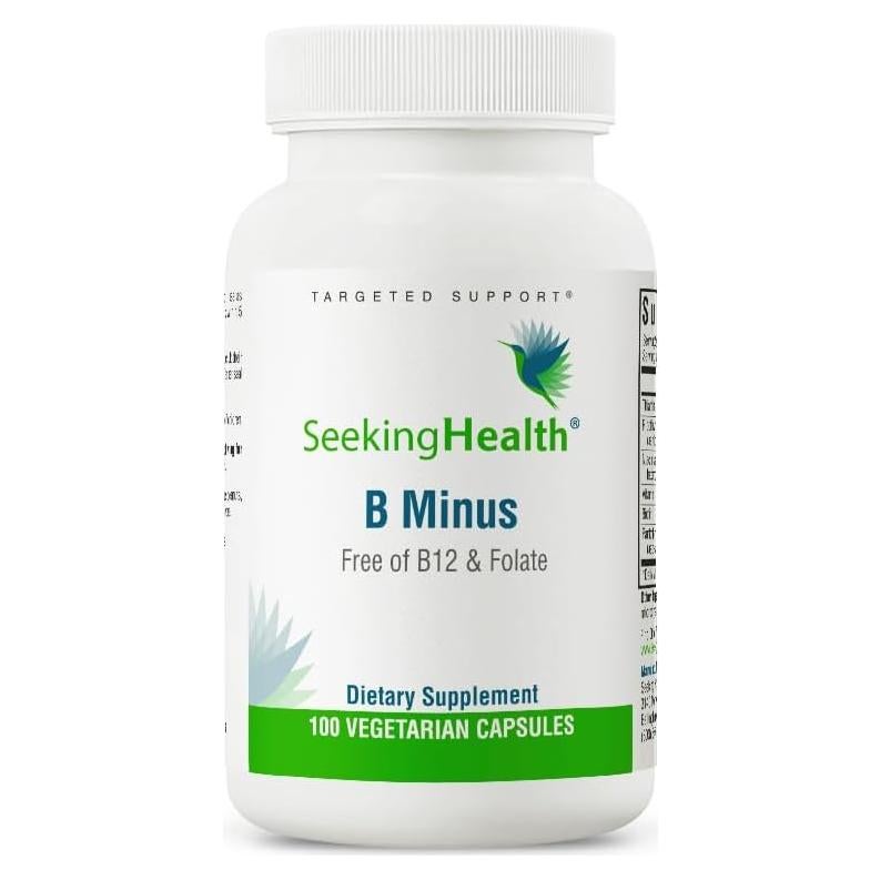 Suplemento de Vitaminas B Seeking Health B-Minus 100 Cápsulas