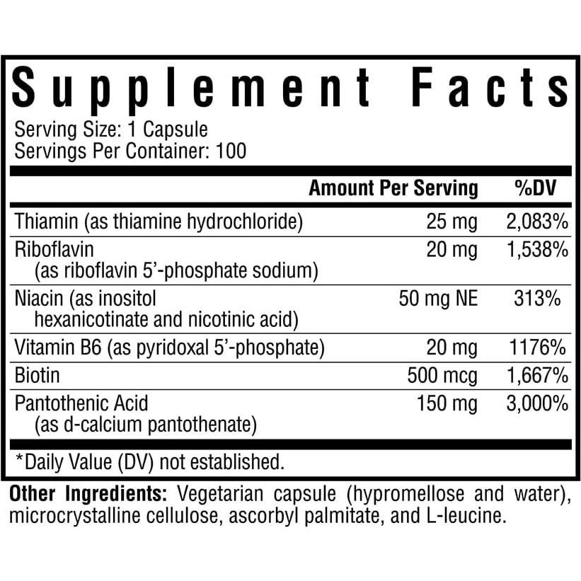 Suplemento de Vitaminas B Seeking Health B-Minus 100 Cápsulas
