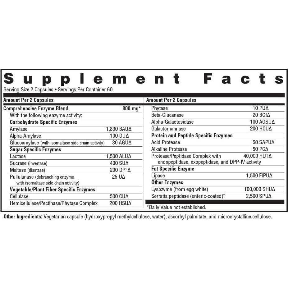 Suplemento Digestivo Vegetariano Seeking Health 120 Cápsulas