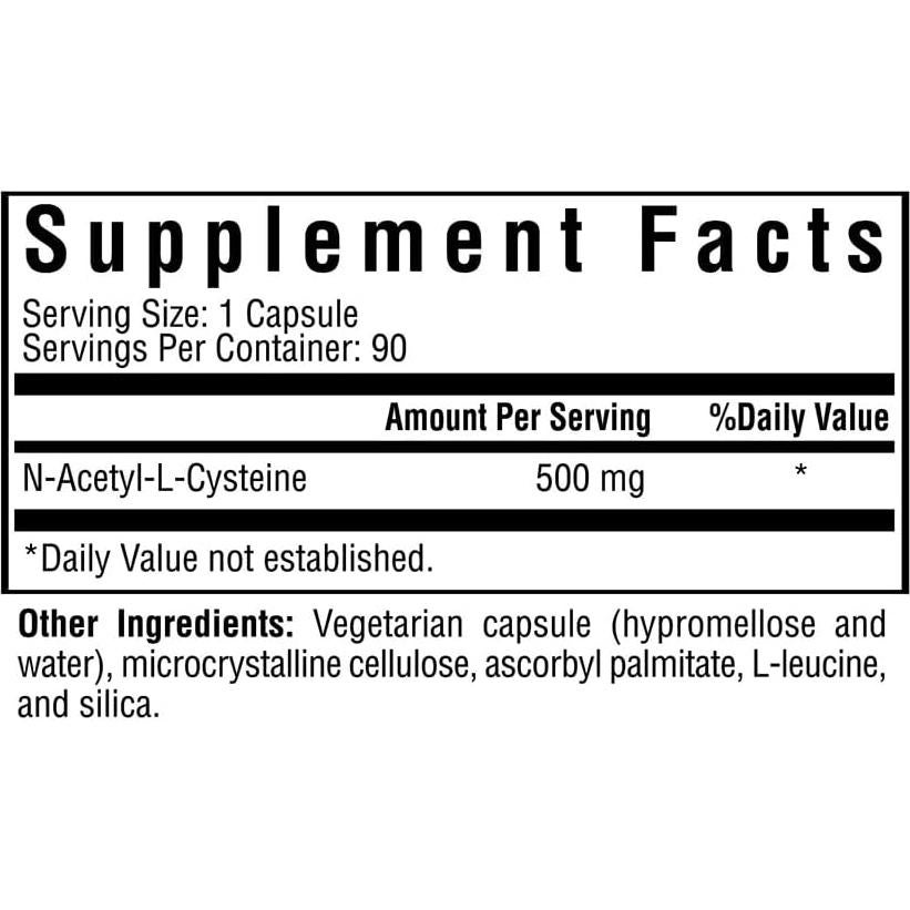 N-Acetil-L-Cisteína 500 mg Seeking Health | 90 Cápsulas Veganas