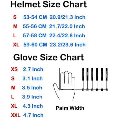 Casco de Motocross Power Gear HF801 Rojo + Gafas + Guantes