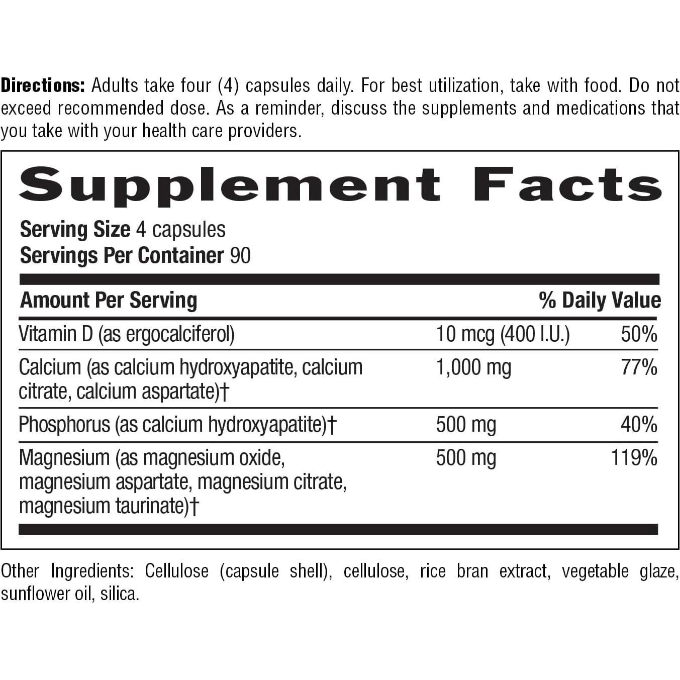 Country Life Target-Mins Calcio Magnesio Vitamina D 360 Cápsulas Veganas