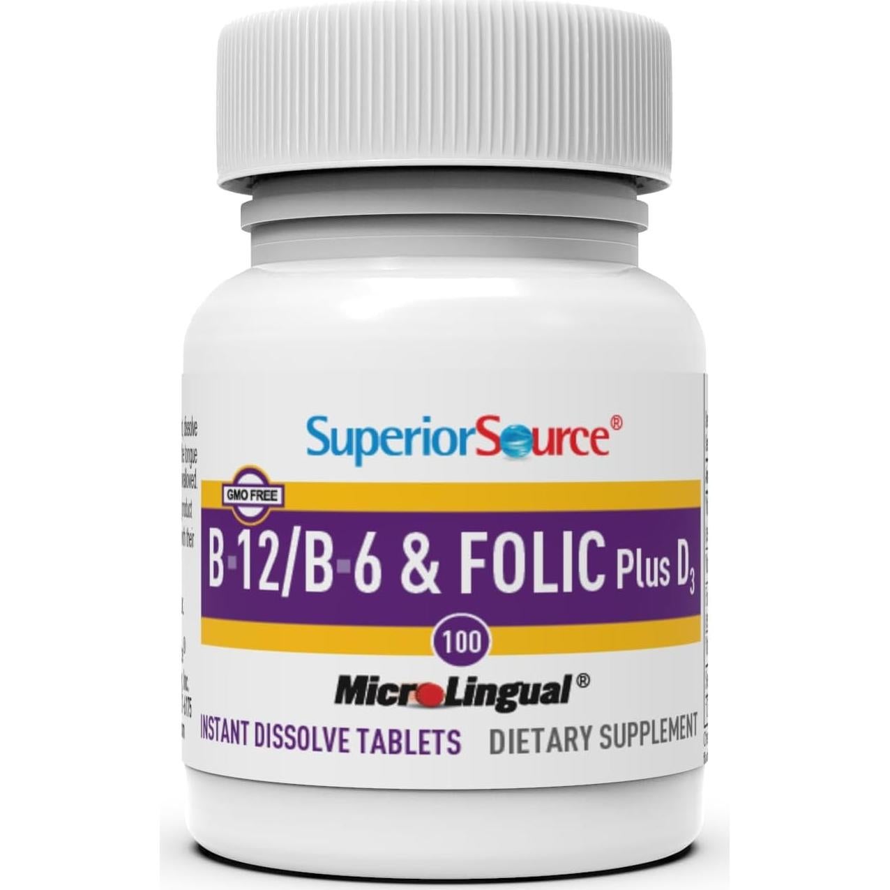 Vitamina B-12 Sublingual 1000 mcg Superior Source - Energía y Salud