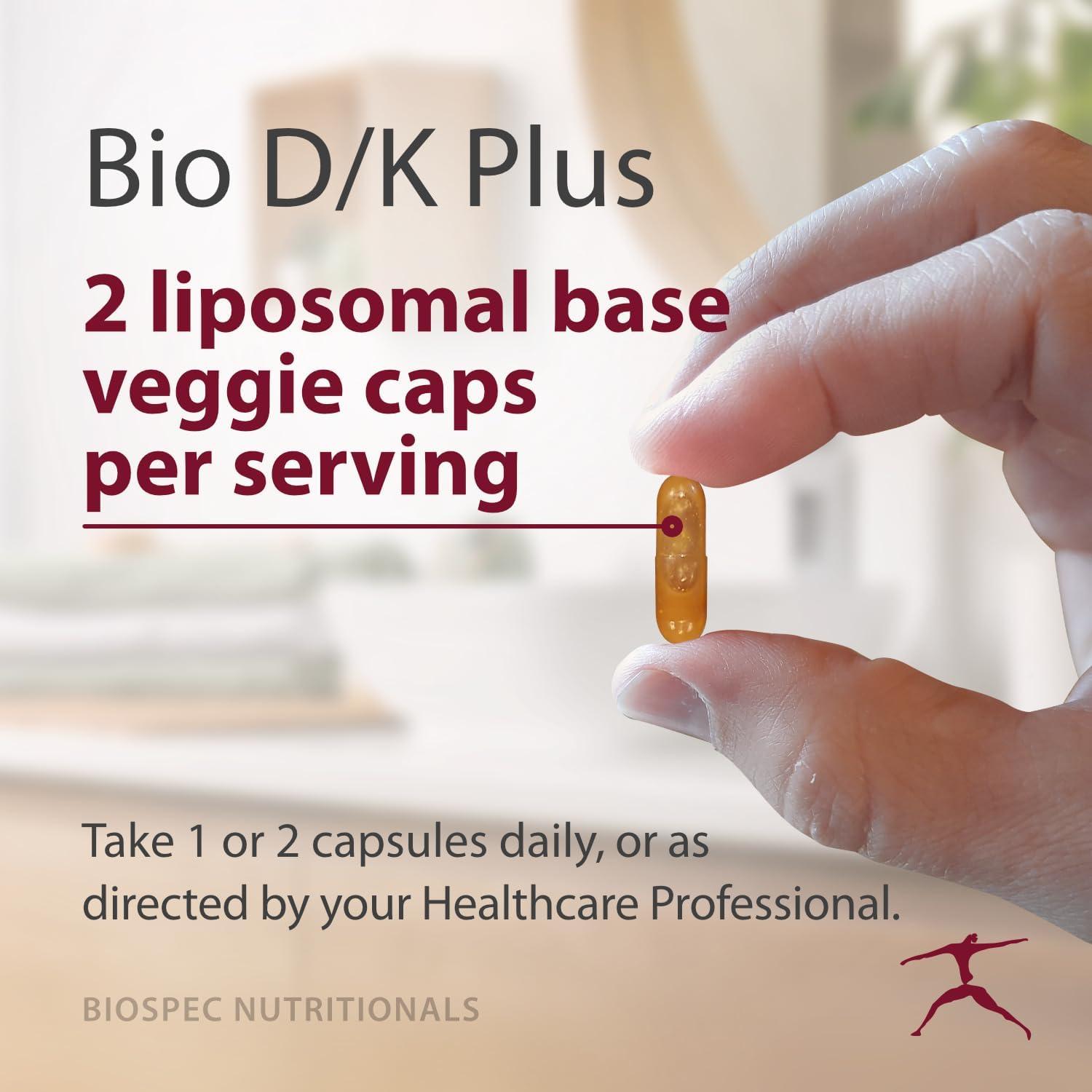 Bio D/K Plus - Vitamina D3 5000 UI + K2 200 mcg Liposomal
