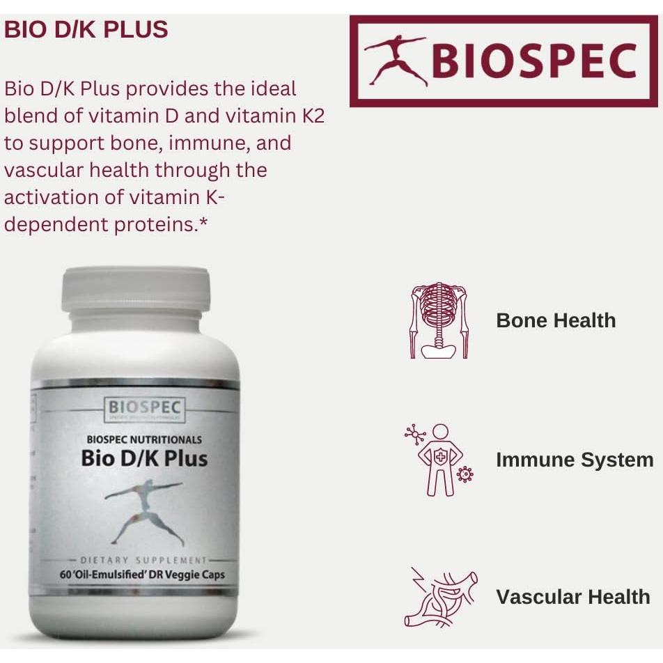 Bio D/K Plus - Vitamina D3 5000 UI + K2 200 mcg Liposomal