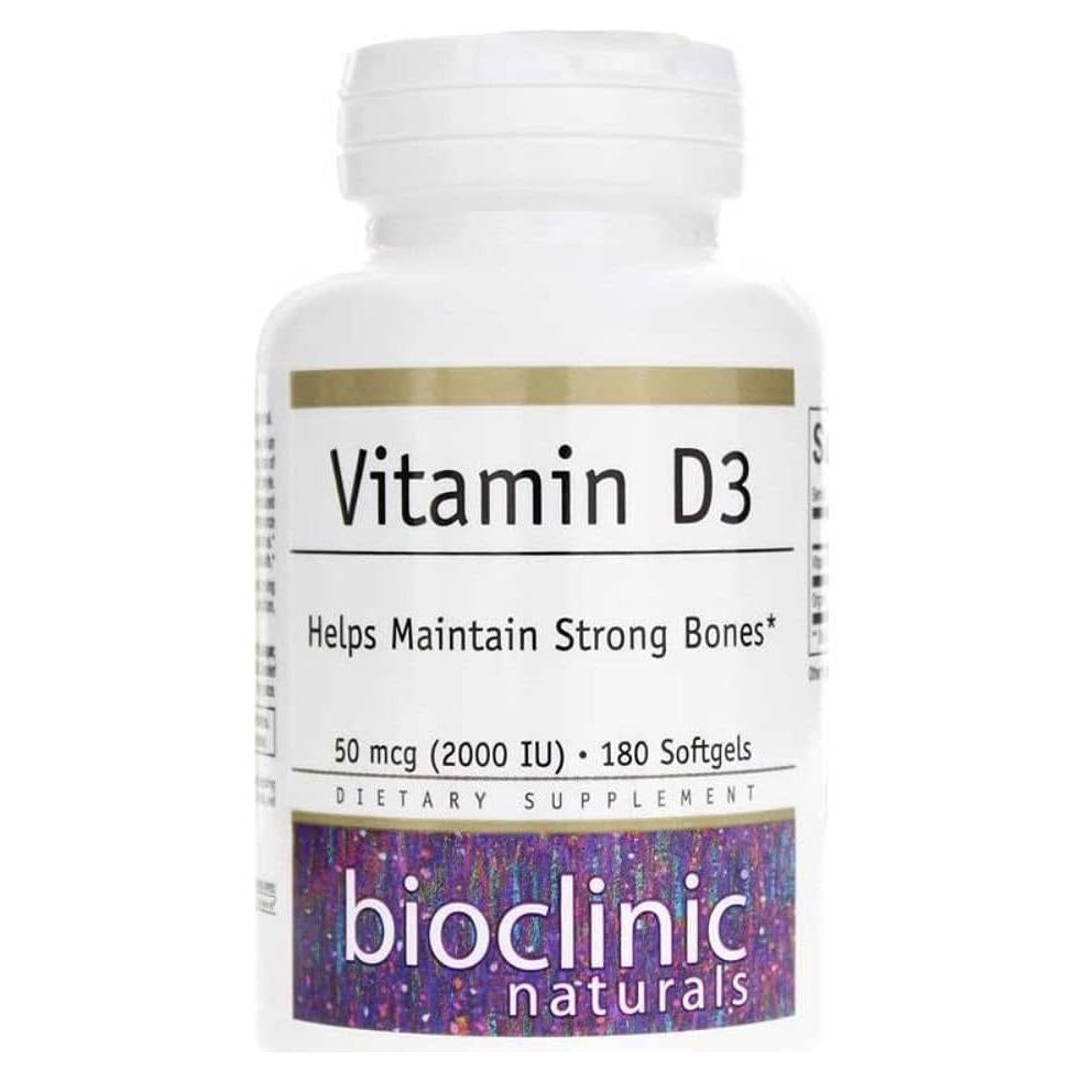 Vitamina D3 2000 UI Bioclinic Naturals 180 Gelatinas Blandas