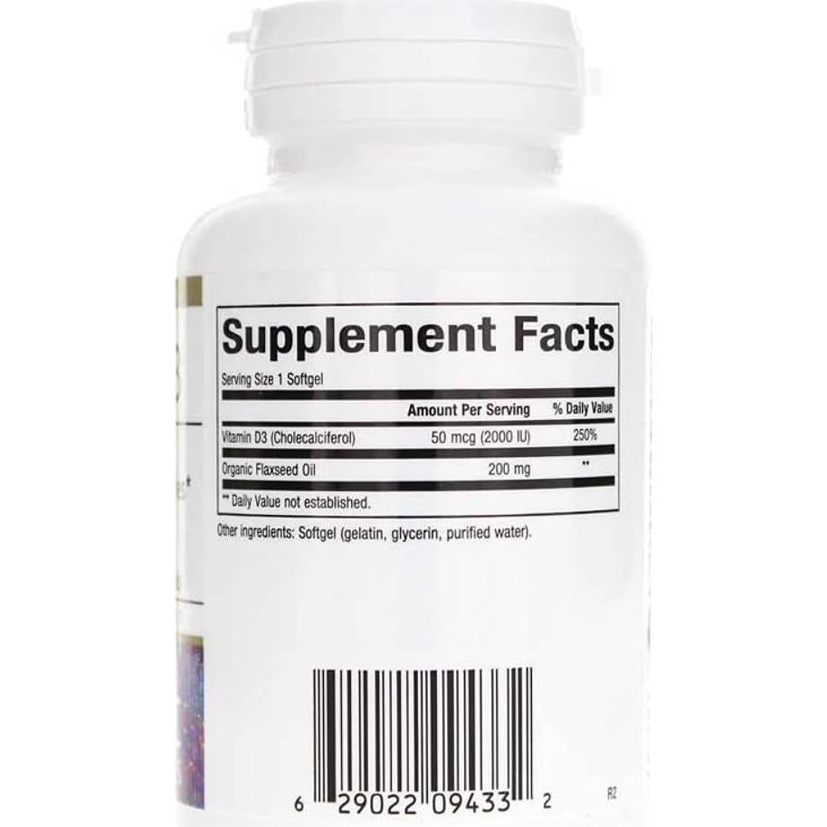 Vitamina D3 2000 UI Bioclinic Naturals 180 Gelatinas Blandas