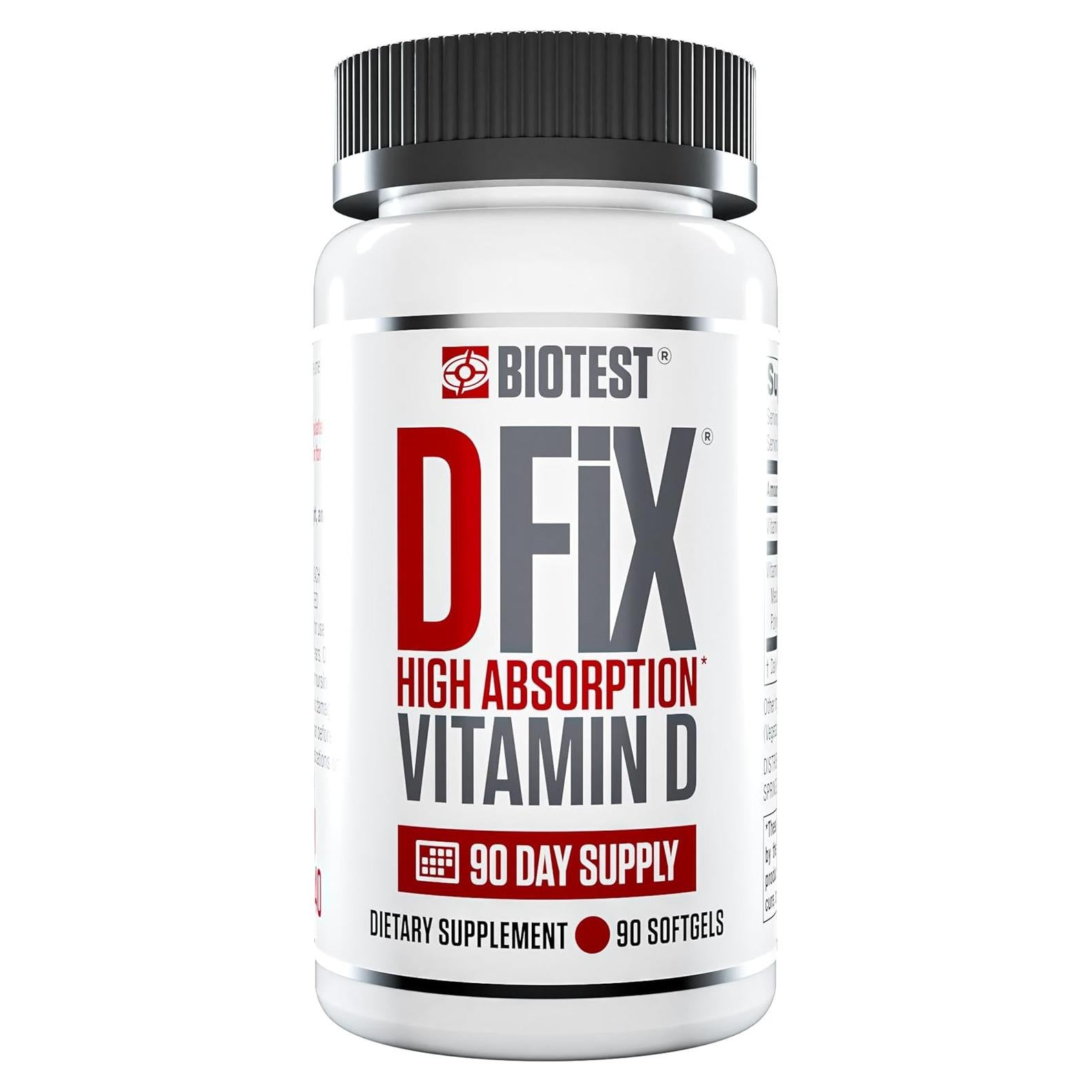 Biotest D Fix - Vitamina D3 5000 UI - 90 geles blandos