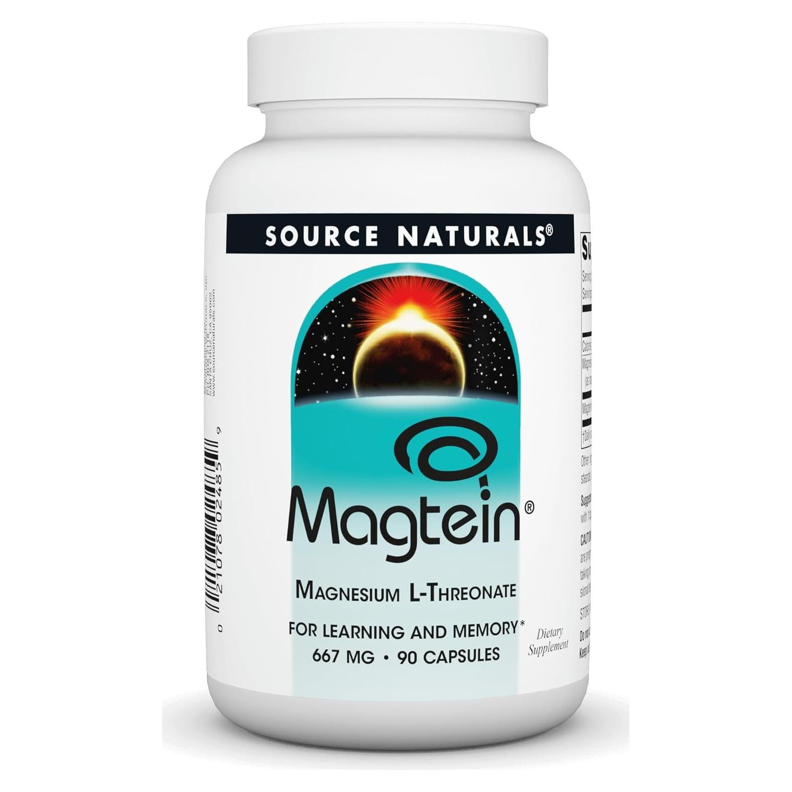Source Naturals Magtein Magnesio L-Treonato 667mg 90 Cápsulas