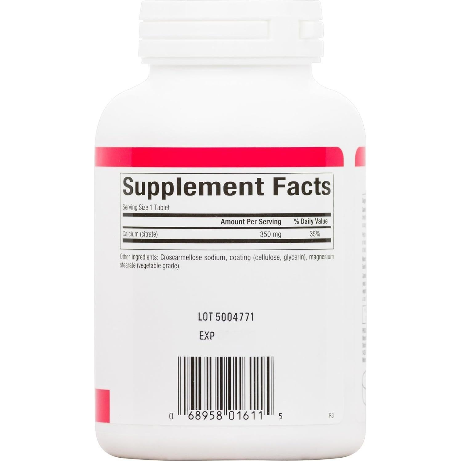 Citrato de Calcio Factores Naturales 90 tabletas 190g