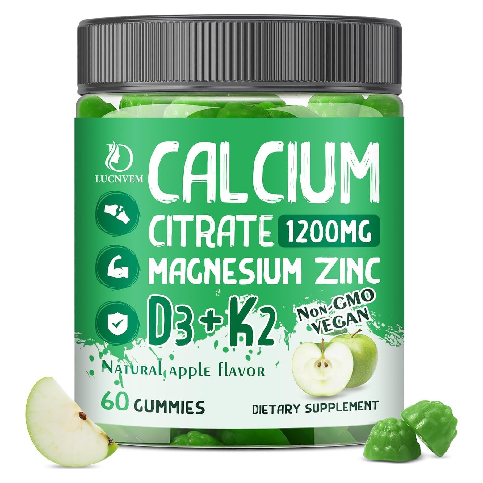 Citrato de Calcio 1200 mg LUCNVEM con Vitamina D3 y Zinc