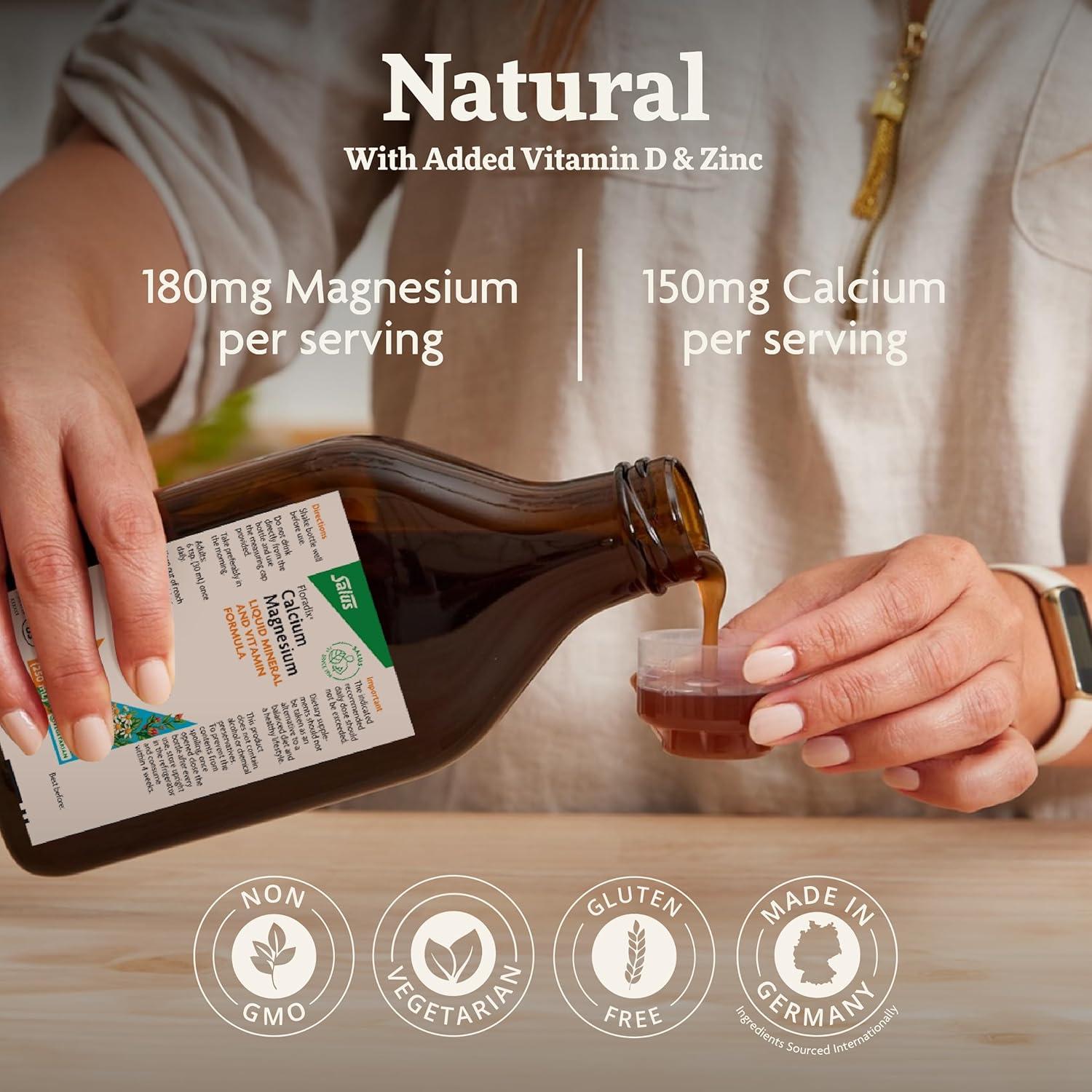 Floradix Suplemento Líquido de Calcio y Magnesio 250 ml