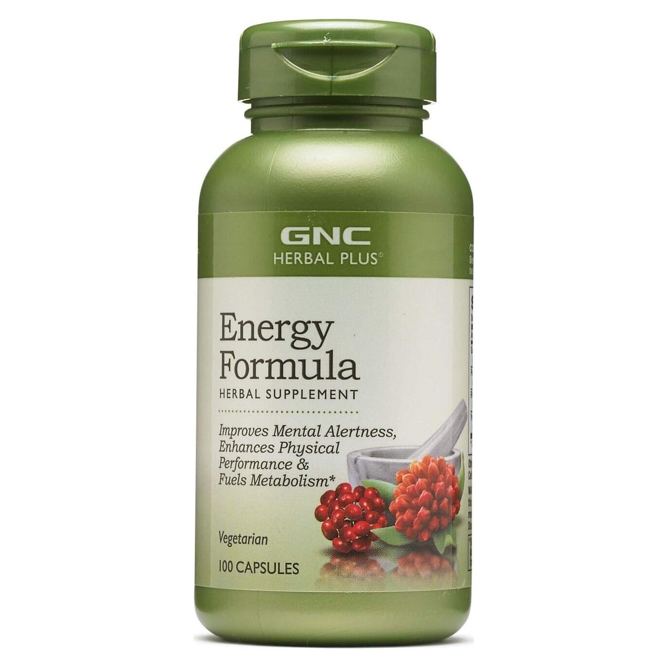 Suplemento Energético Herbal GNC 100 Cápsulas 104g