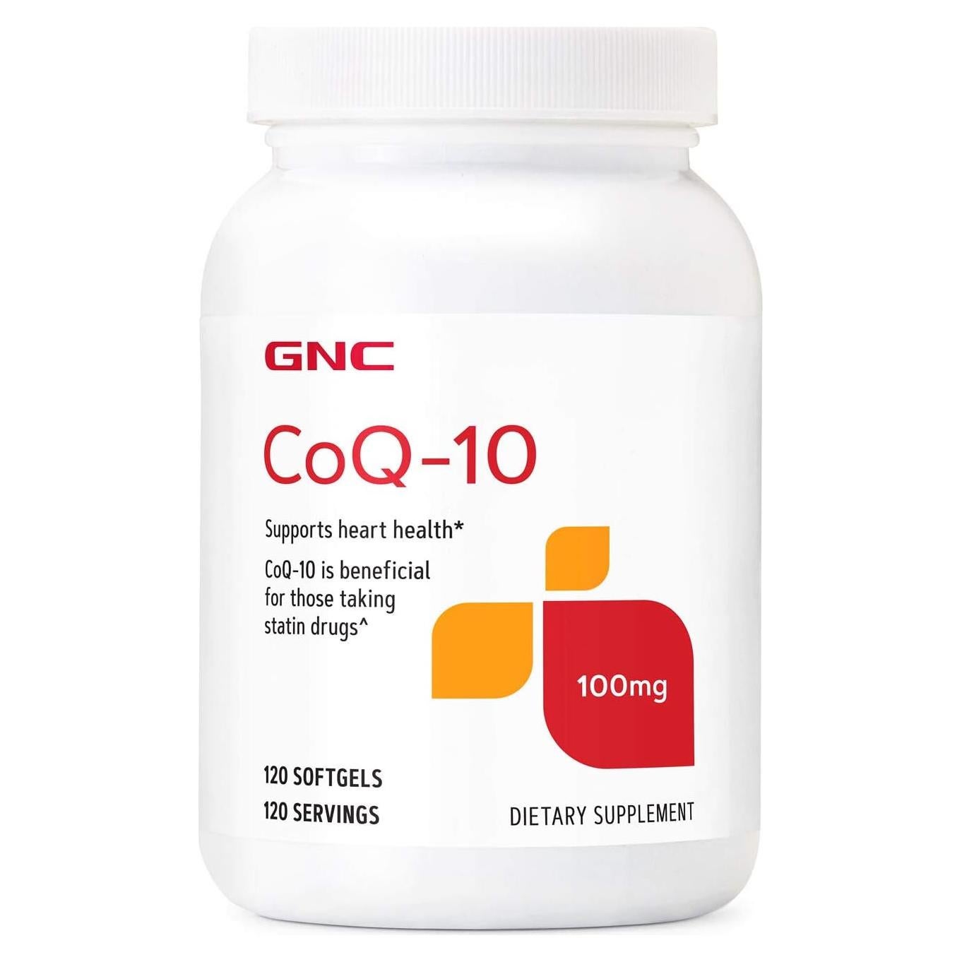 Suplemento GNC CoQ10 100mg - Salud del Corazón - 120 Cápsulas