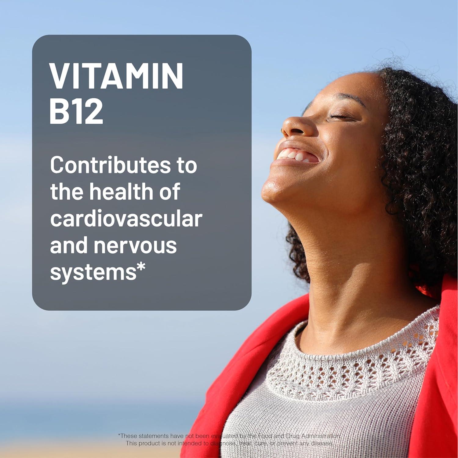 NatureWise Vitamina B12 3000 mcg - Suplemento Energético - 60 Gelatinas Blandas