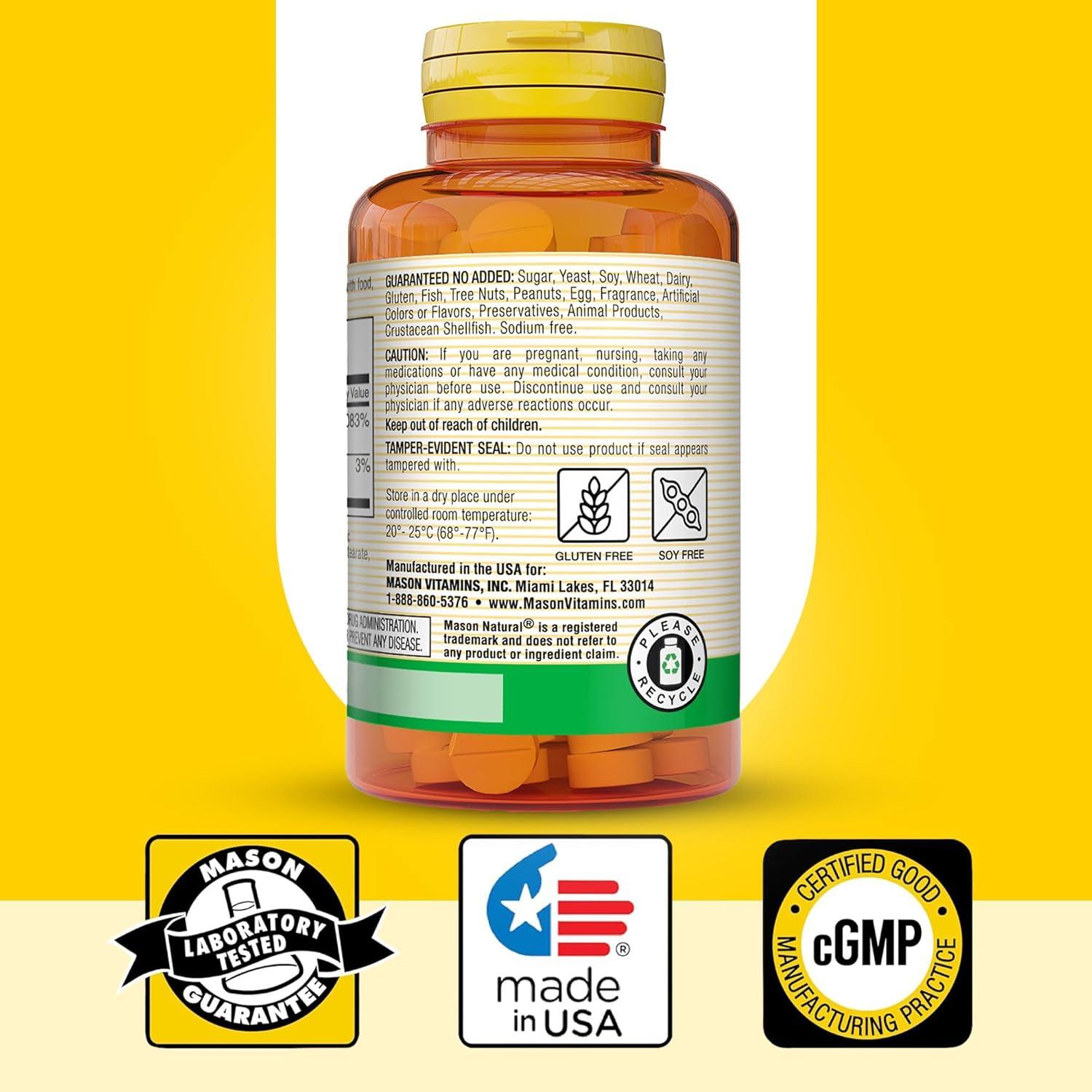 Suplemento Vitamina B12 Mason Natural 50 mcg 100 Tabletas