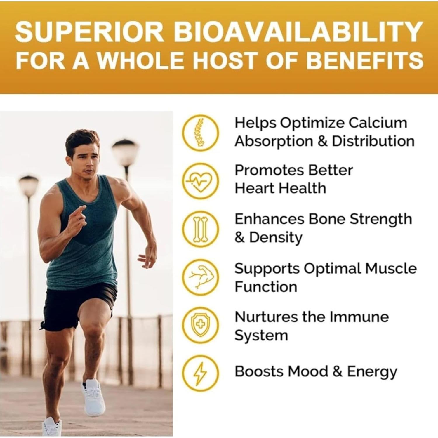 Suplemento de Calcio 600mg + Vitamina D3 5000iu + K2 + B12 TheraSuva, 120 Gelatinas Blandas