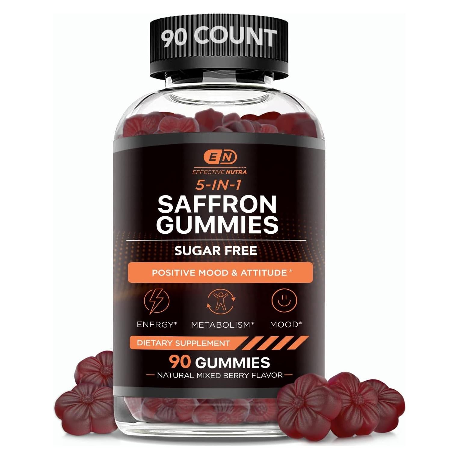 Gomitas de Azafrán Effective Nutra 90 Unidades Sin Azúcar