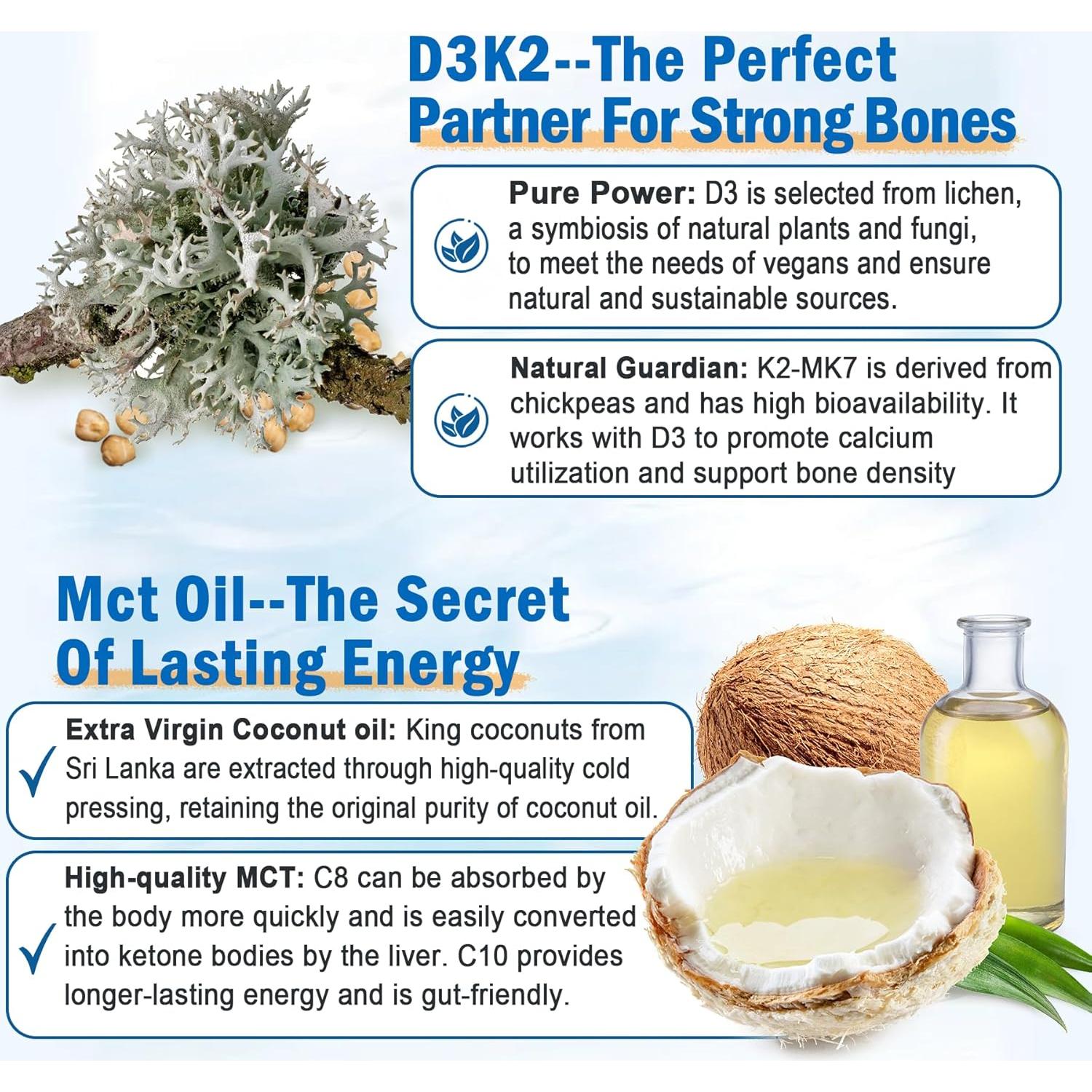 Gomitas Veganas Omega 3 EnvyCure 1280mg con D3 y K2