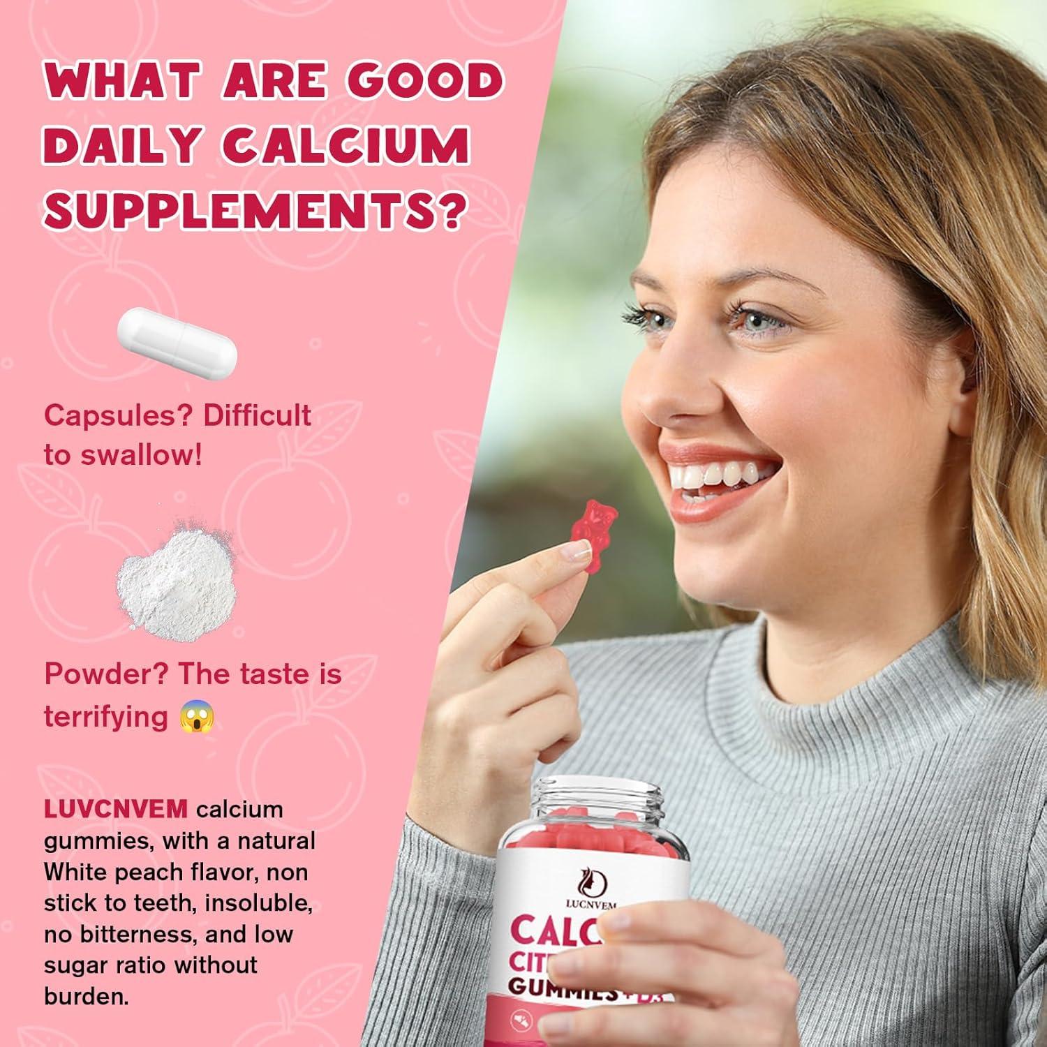 Gomas de Citrato de Calcio 1200mg LUCNVEM con Vitamina D3