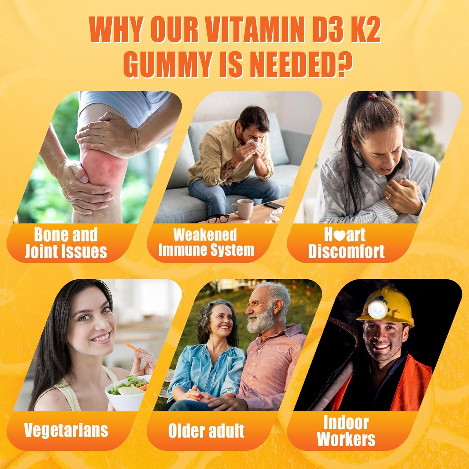 Gomitas Vitamina D3 K2 5000UI Nextdia con Omega-3 250mg