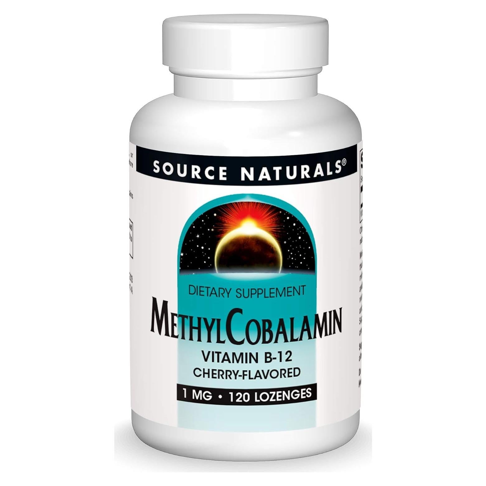 Vitamina B-12 MethylCobalamin Source Naturals 1 mg 120 Pastillas