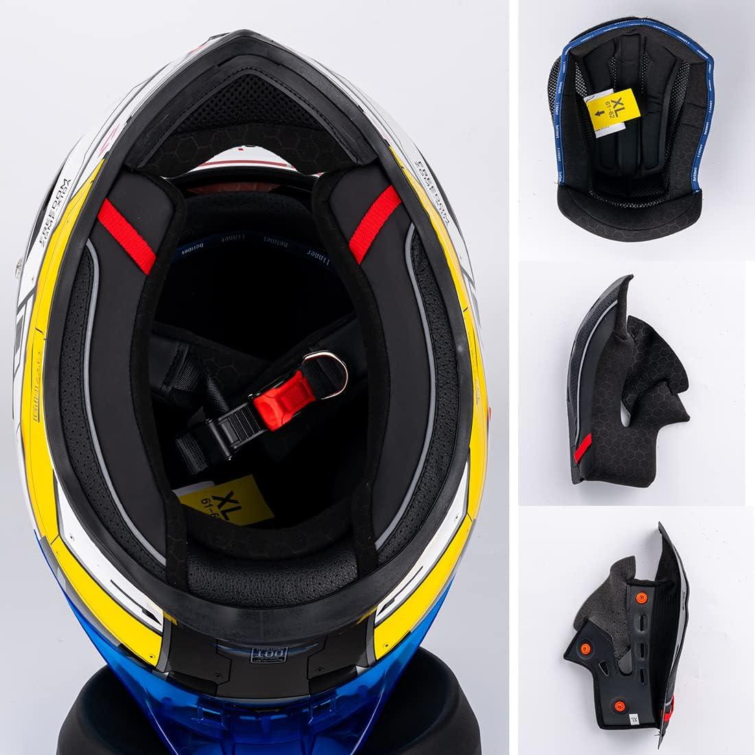 Casco de Motocicleta Myamis FF-K5-1 Grande Unisex ABS