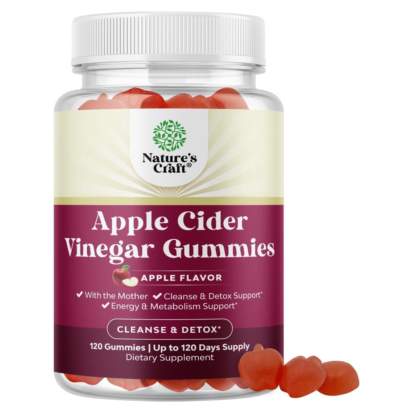 Gomitas de Vinagre de Sidra de Manzana Bio Sense - 120 Unidades