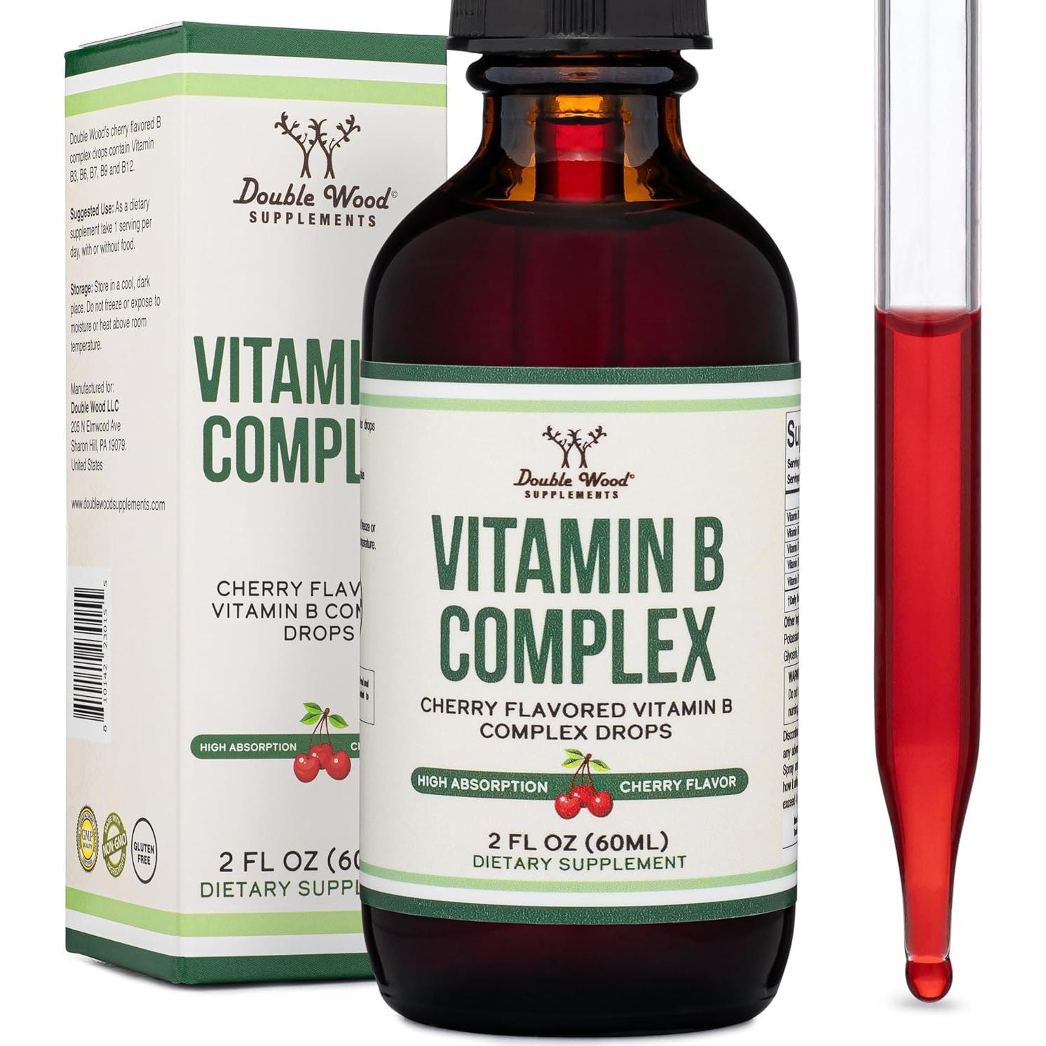 Suplemento Líquido Complejo de Vitaminas B Doble Madera 59.15 ML