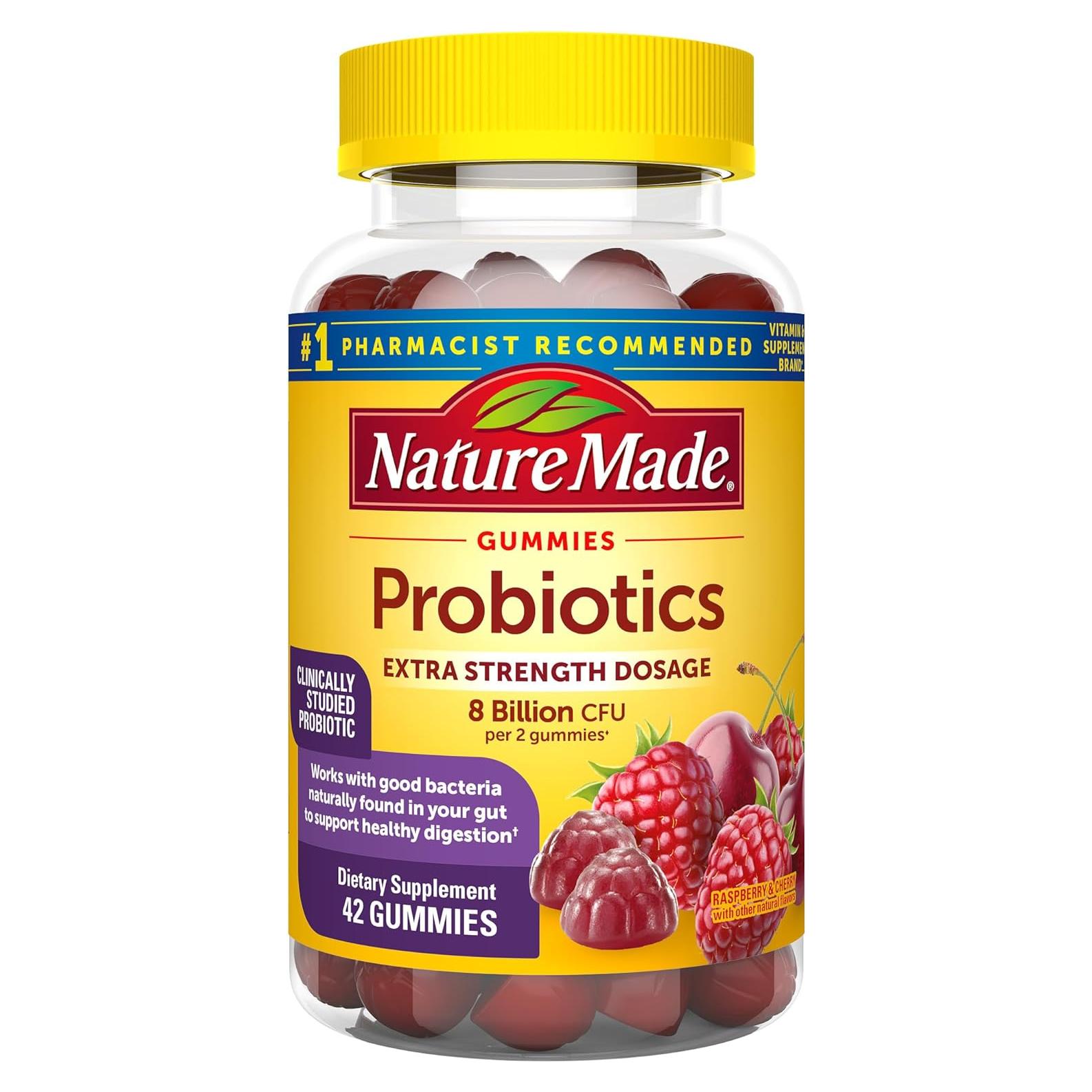 Gominolas Probióticas Nature Made 42 Unidades 8 Mil Millones CFU