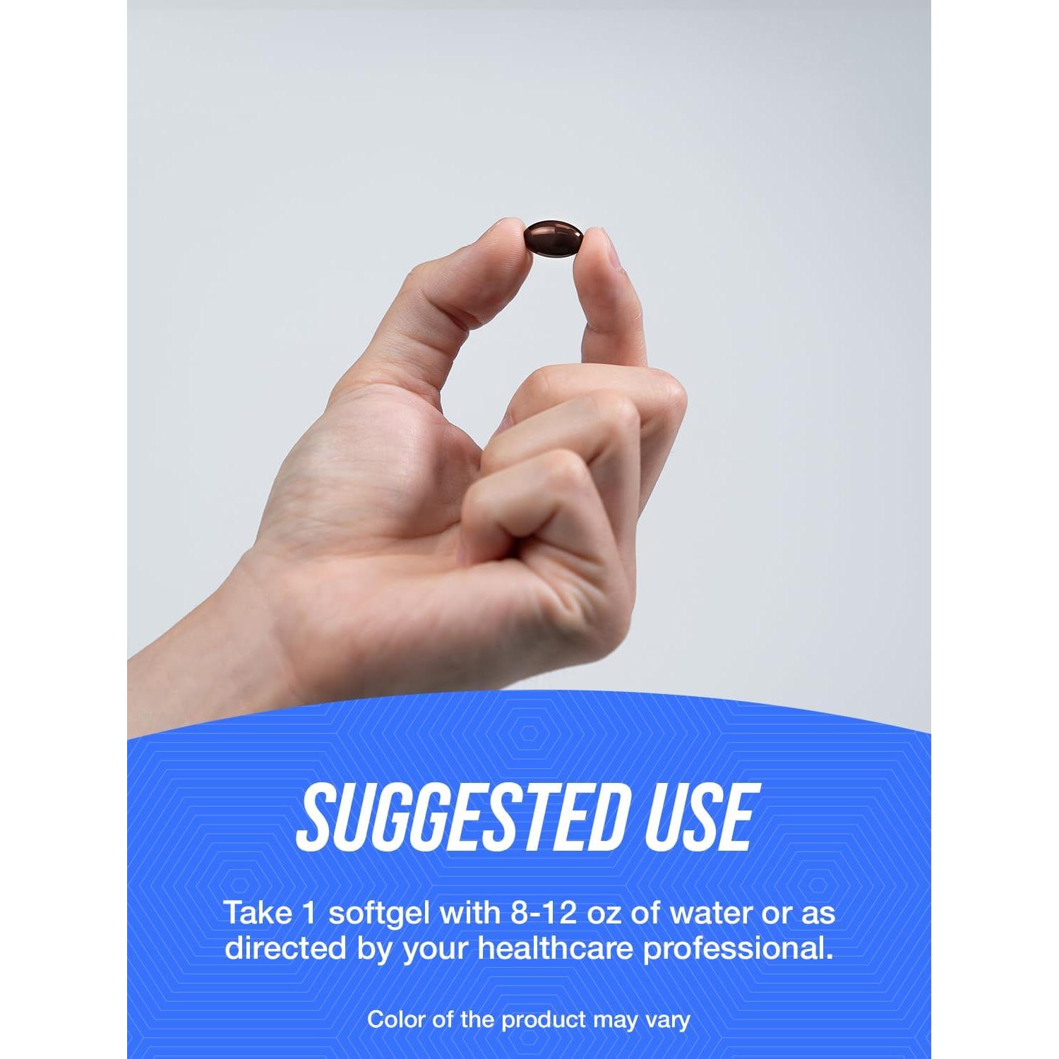 BulkSupplements Vitamina B12 5000 mcg Softgels 180 Unidades