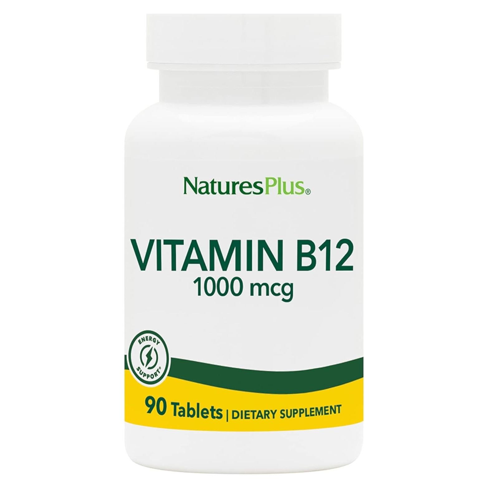Vitamina B12 Metilcobalamina NaturesPlus 1000 mcg 90 Tabletas