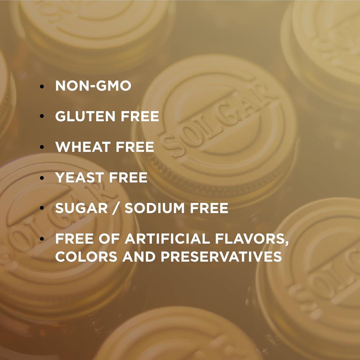 Vitamina B12 Solgar 100 mcg - 100 Tabletas Veganas y Sin Gluten