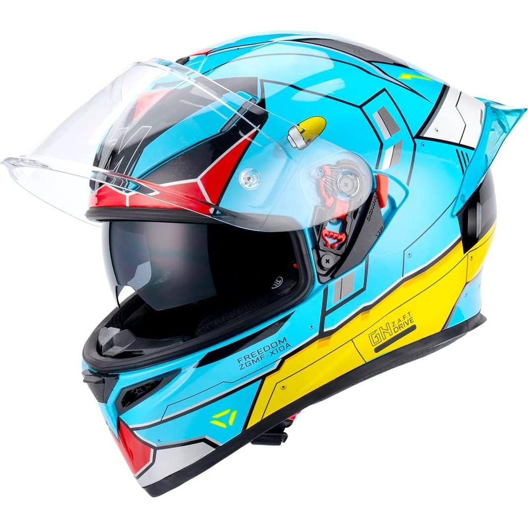 Casco de motocicleta Myamis FF-K5-1 unisex grande azul