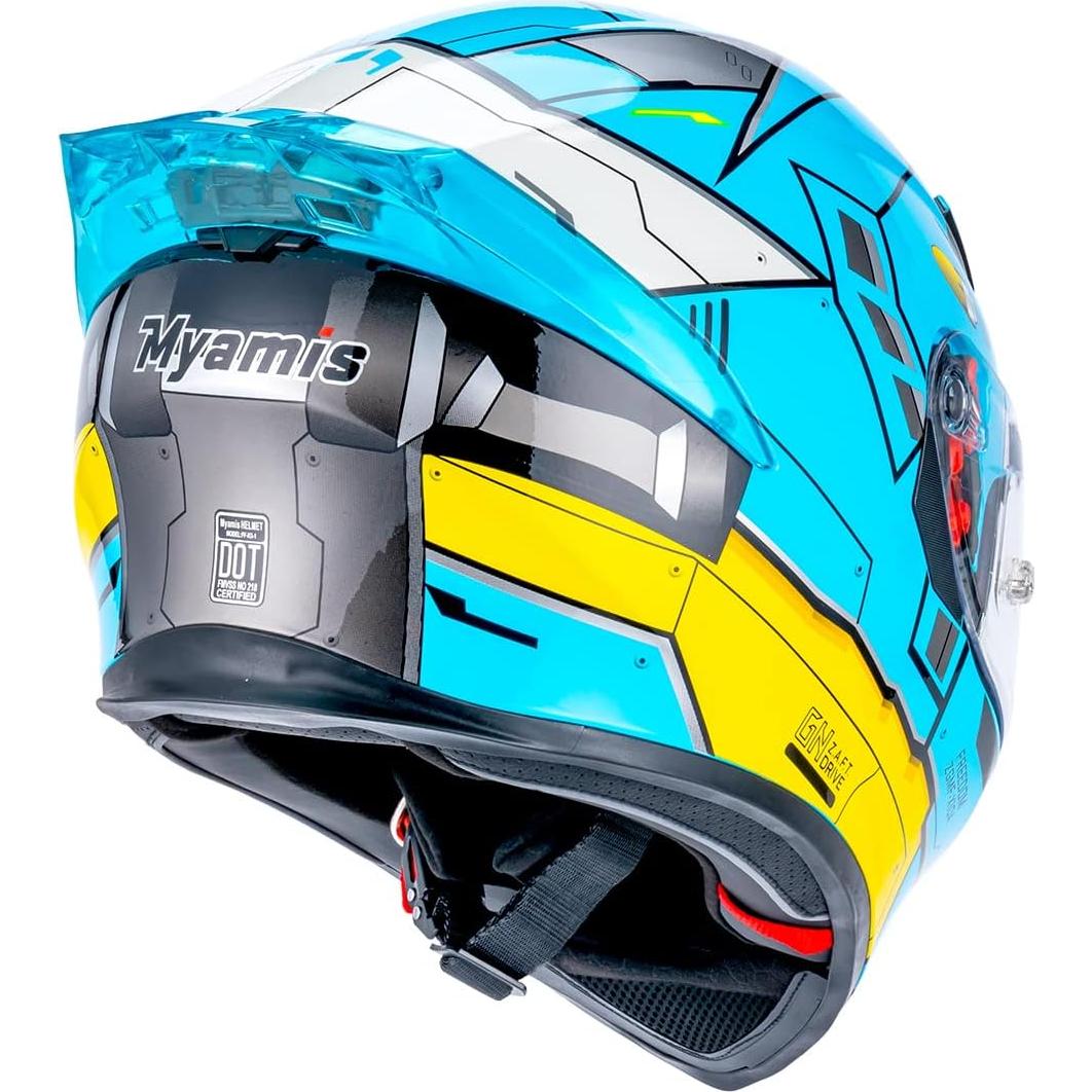 Casco de Moto Myamis FF-K5-1 Unisex Grande ABS