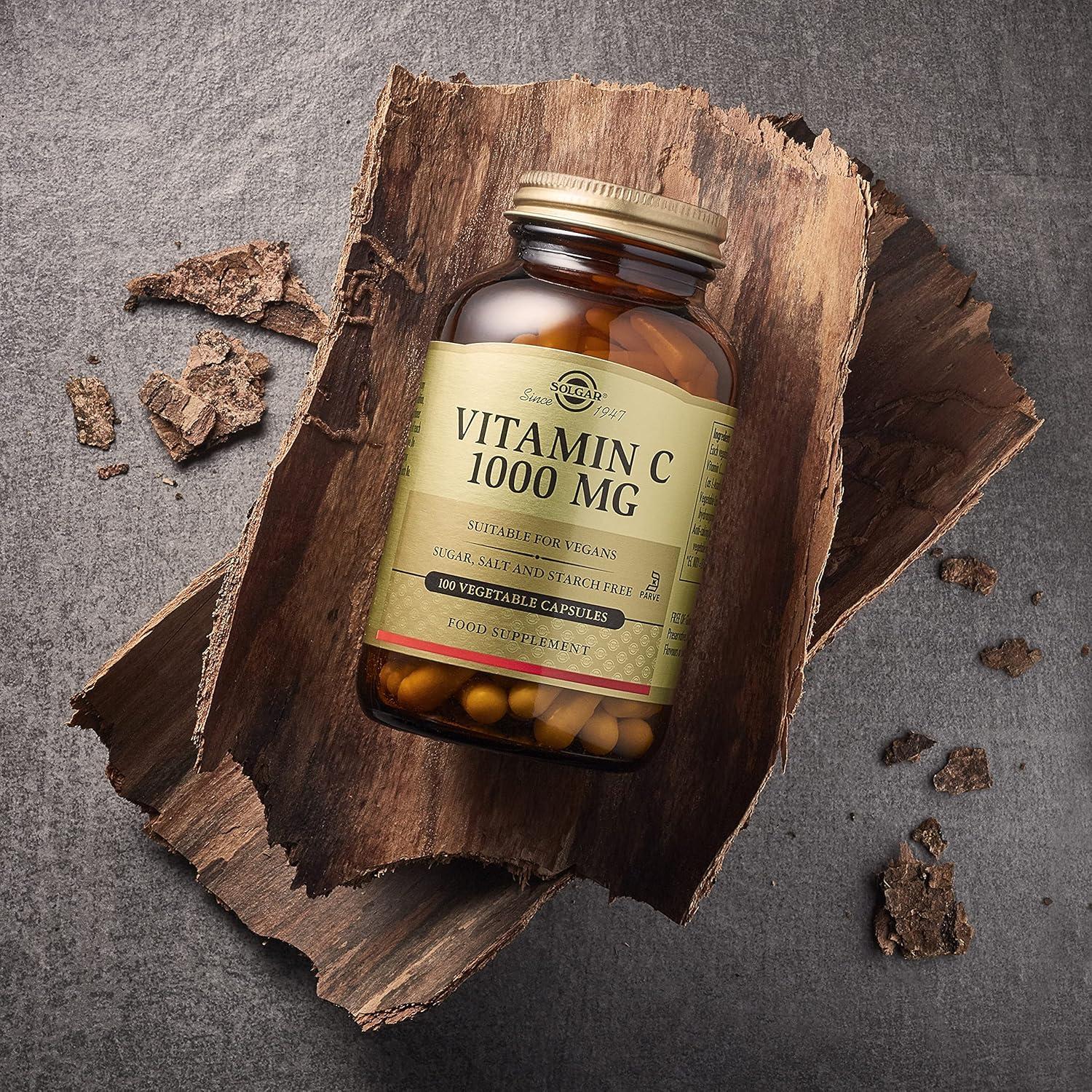 Solgar Vitamina B12 1000 mcg y C 1000 mg - 250 Nuggets y Cápsulas