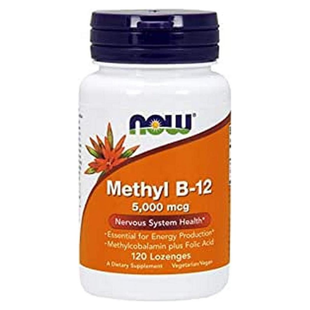 Suplemento de Vitamina B12 NOW Foods 5000 MCG 120 Pastillas