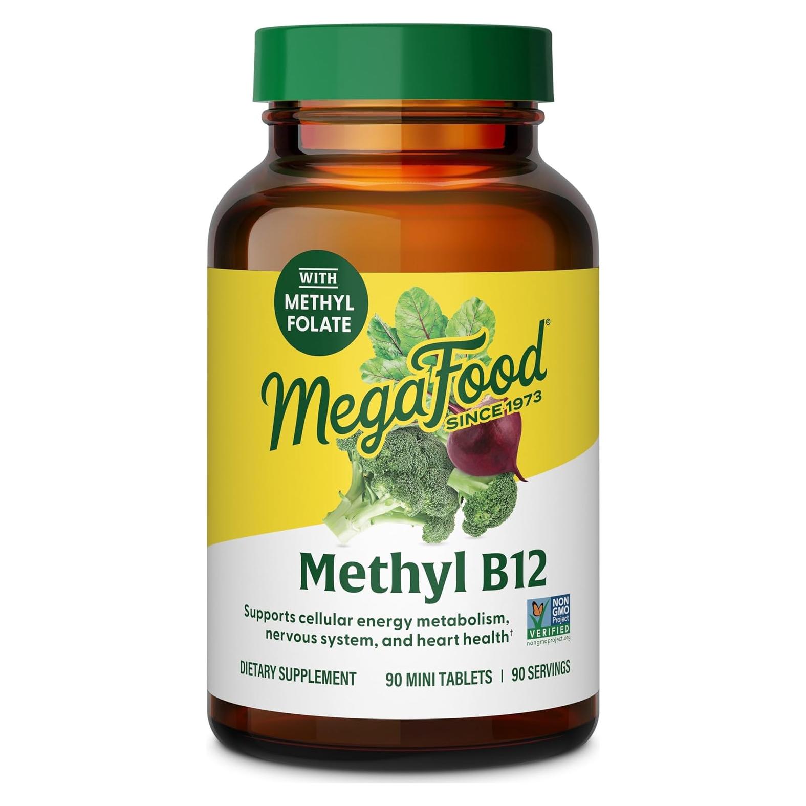 MegaFood Methyl B12 Vegano 90 Tabletas - Energía y Salud