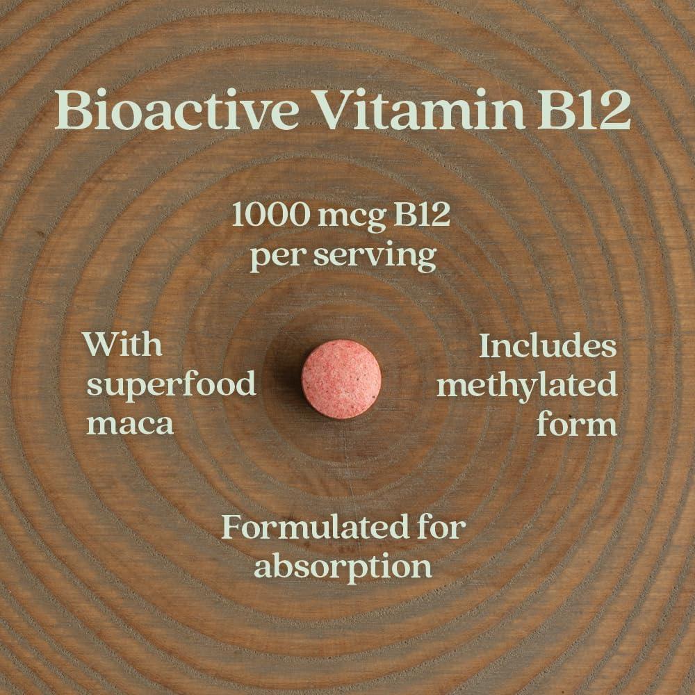 Vitamina B12 Fermentada Nueva Capítulo 1000 mcg Vegana 60 Tabletas
