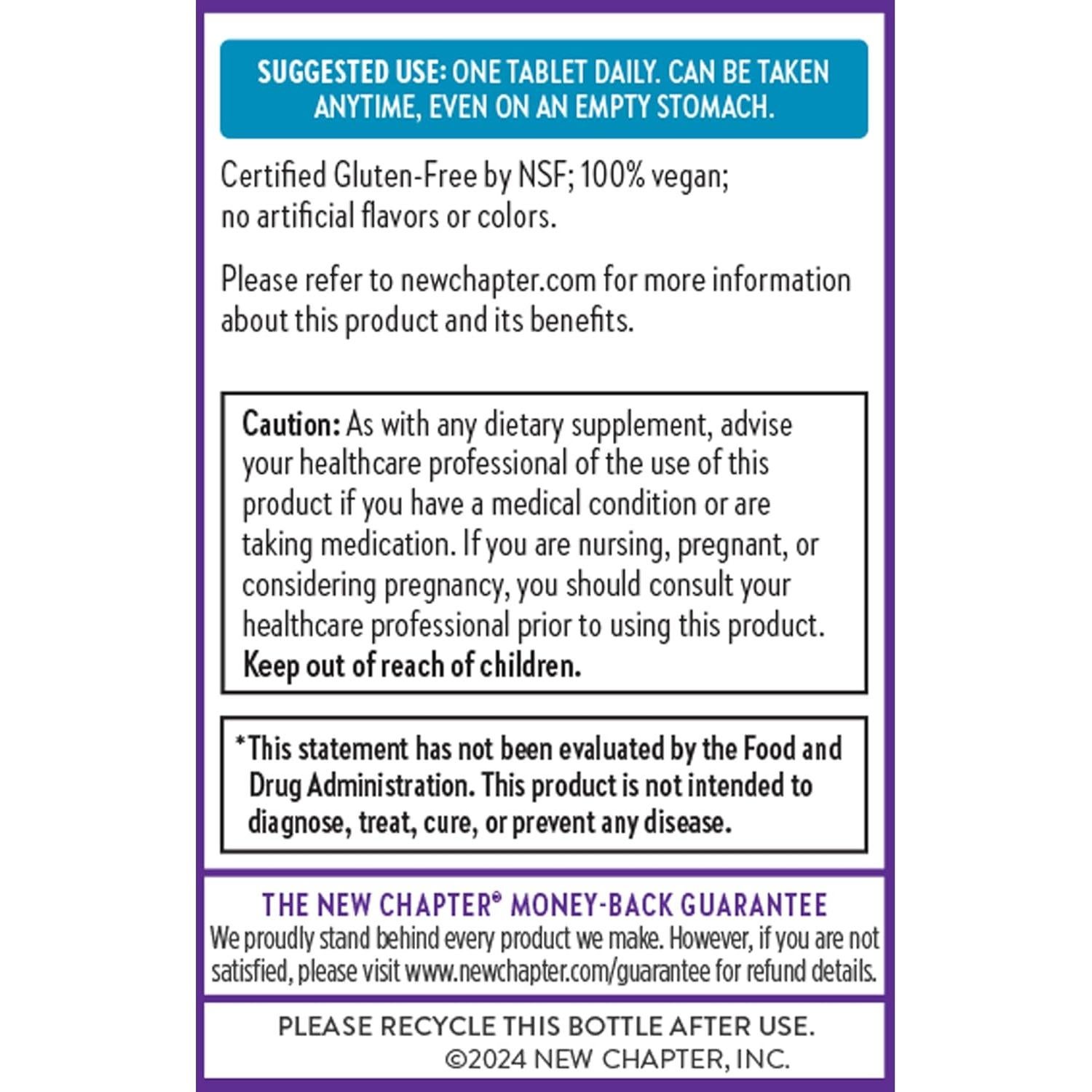 Vitamina B12 Fermentada Nueva Capítulo 1000 mcg Vegana 60 Tabletas