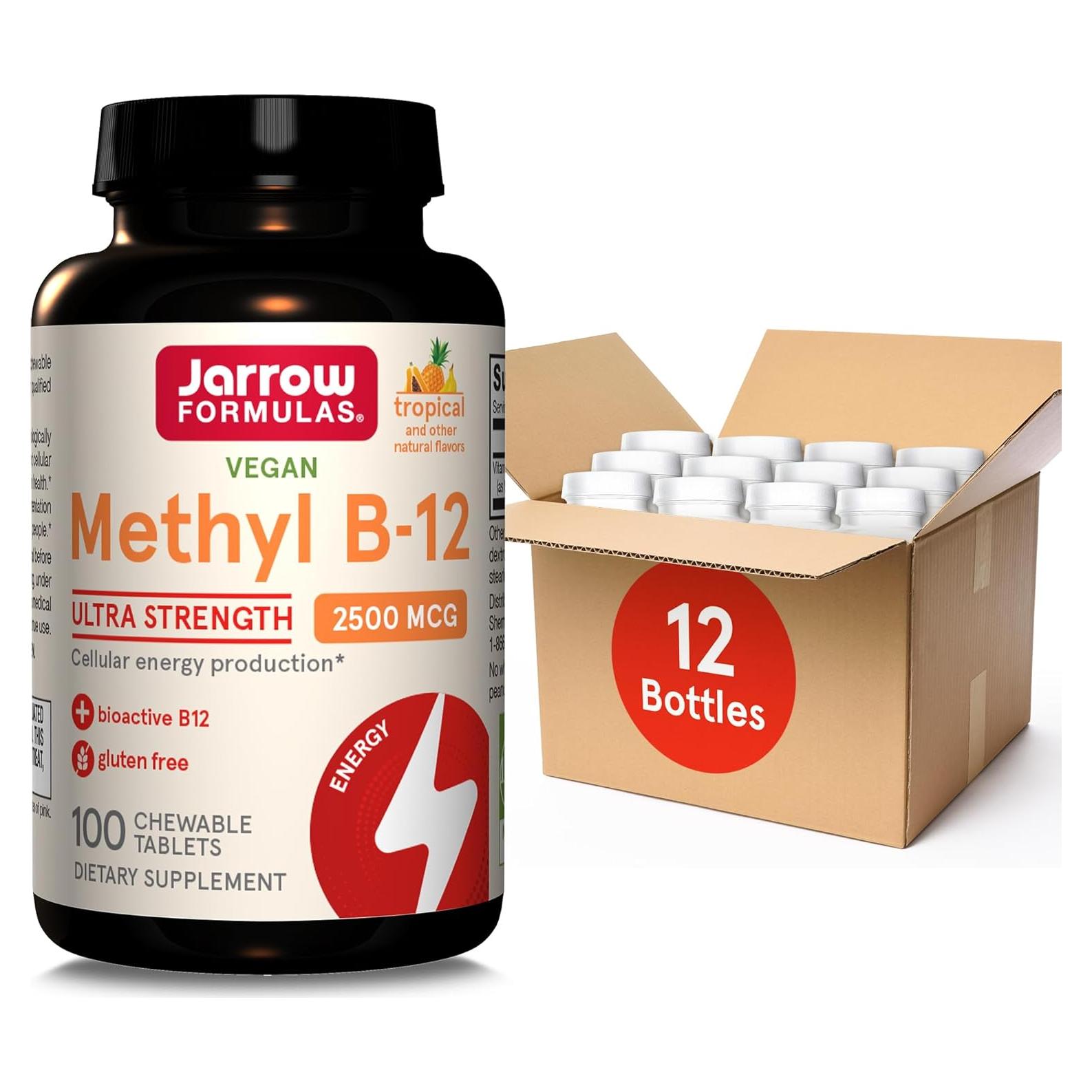 Suplemento Jarrow Formulas Methyl B-12 2500 mcg 100 Tabletas Masticables