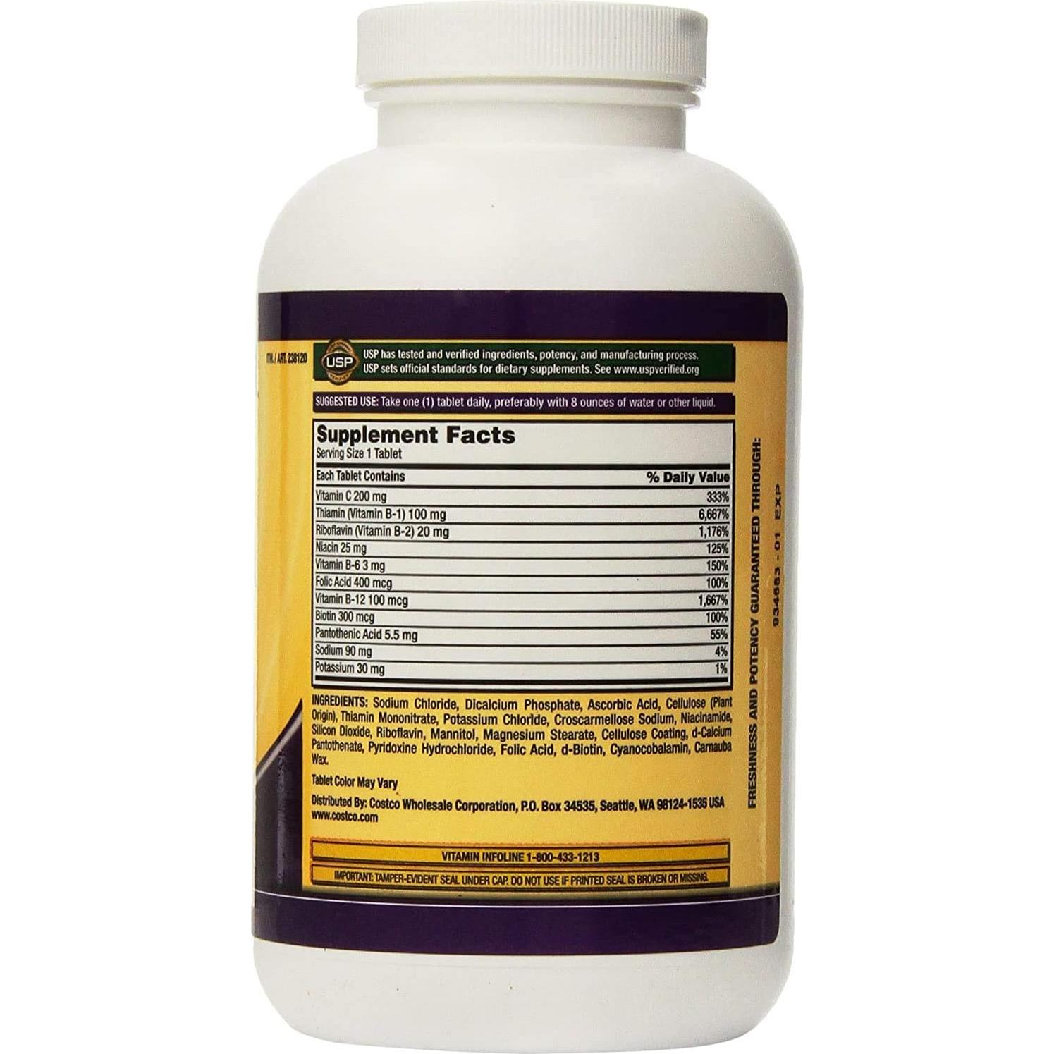 Kirkland Signature Super B-Complejo con Electrolitos 1000 Tabletas