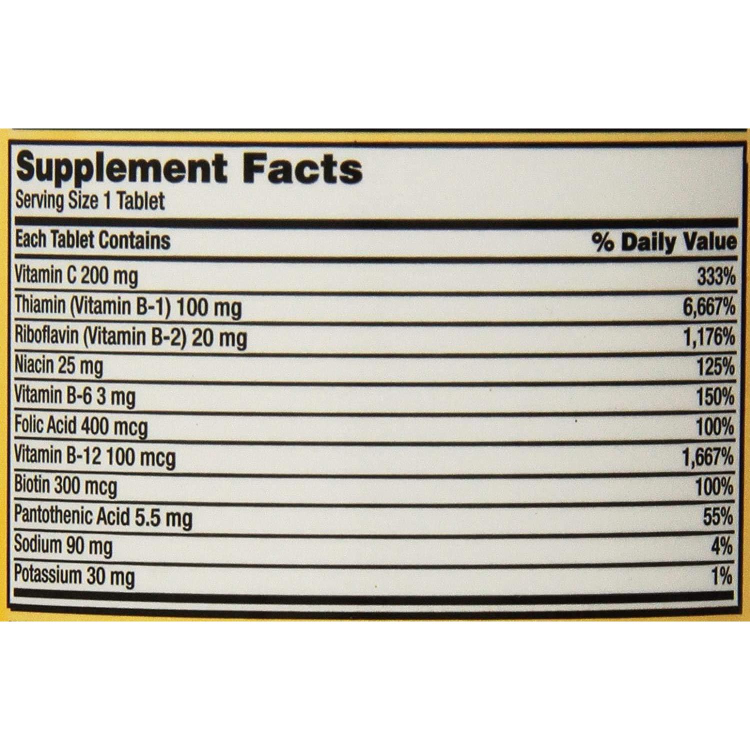 Kirkland Signature Super B-Complejo con Electrolitos 1000 Tabletas